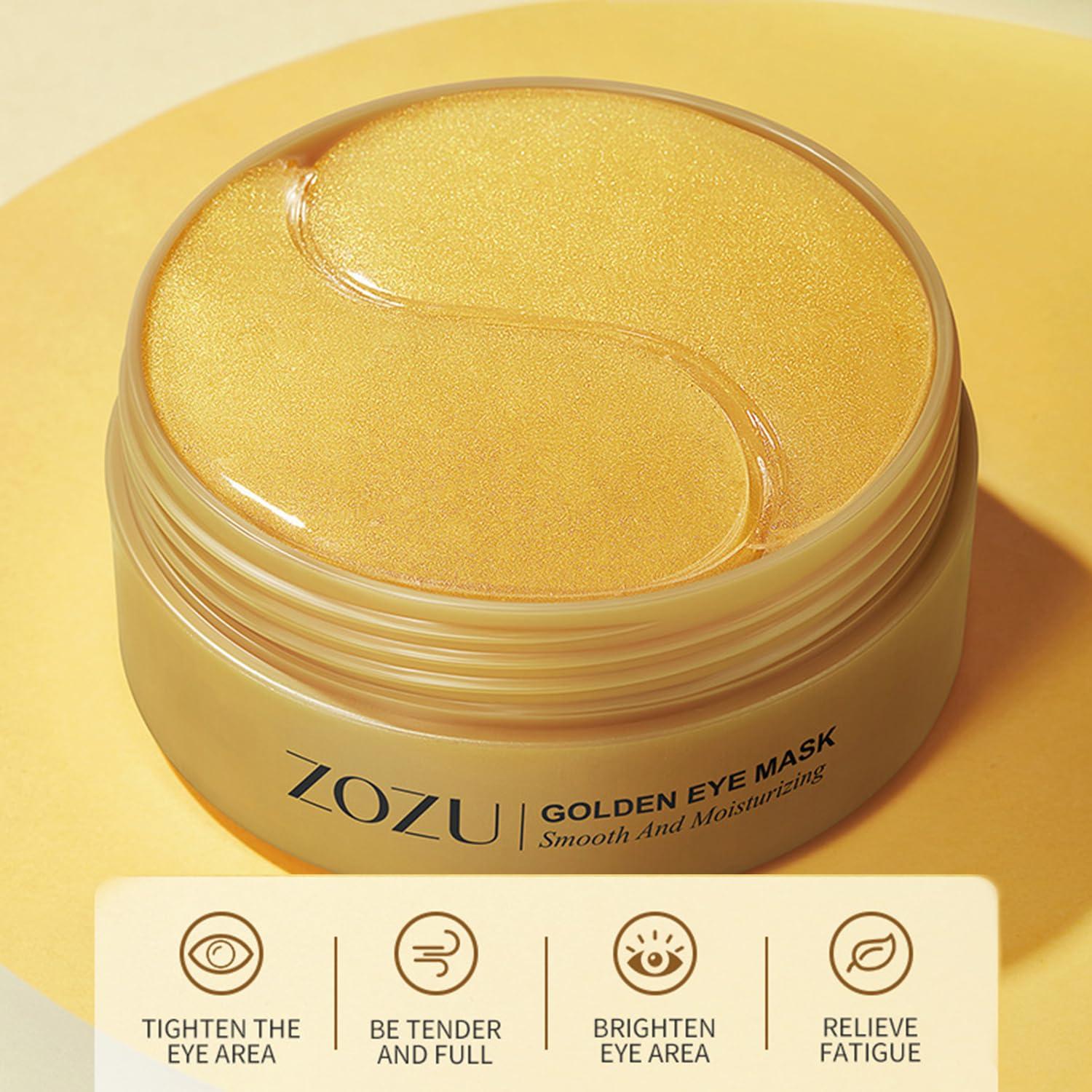 24K Gold Under Eye Patches - 60 PCS Collagen Gel Eye Masks