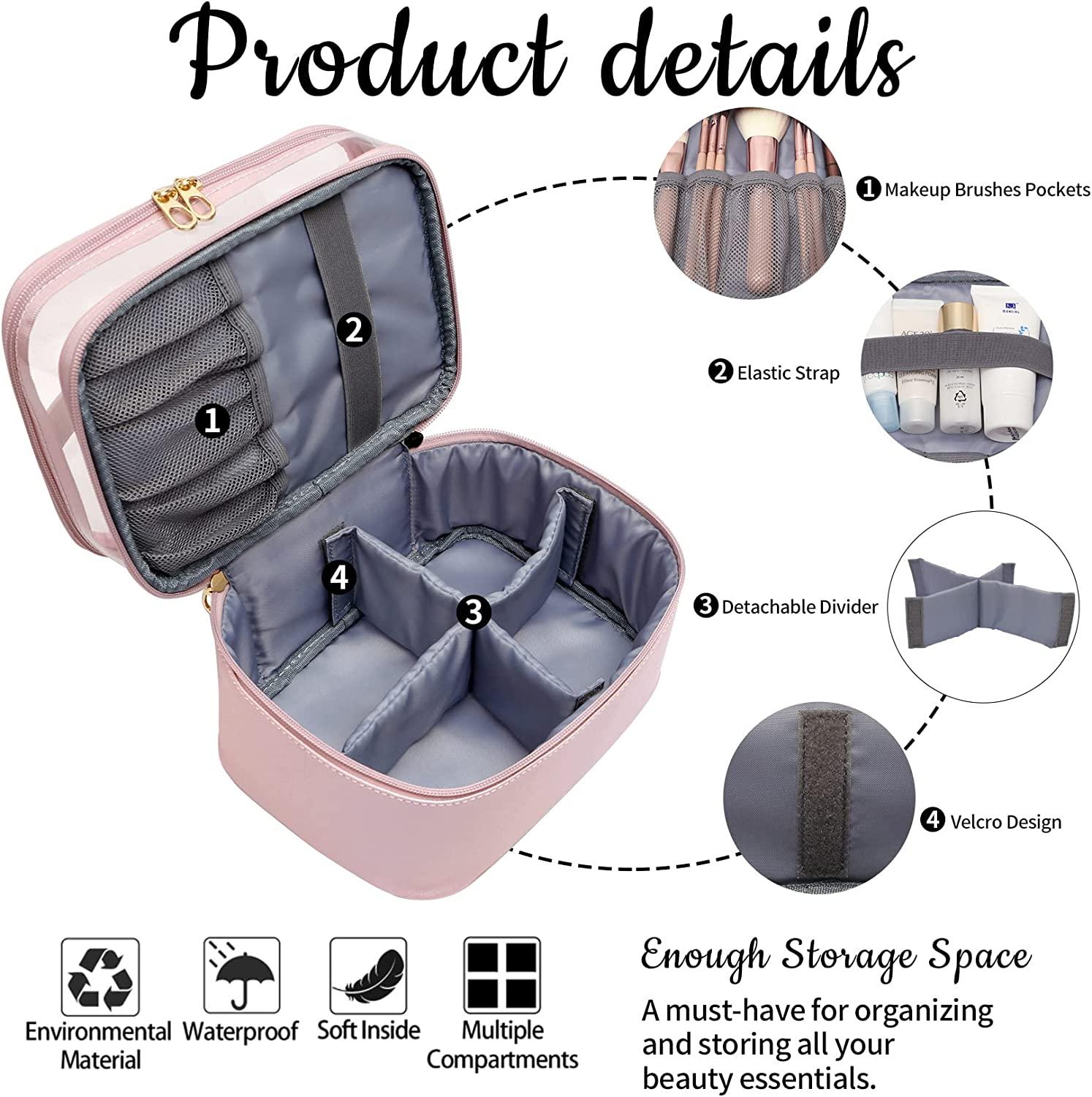 Travel Makeup Case,Professional Cosmetic Makeup Bag Organizer,Accessories  Case, Tools Case (Small, BLACK) | Fruugo KR