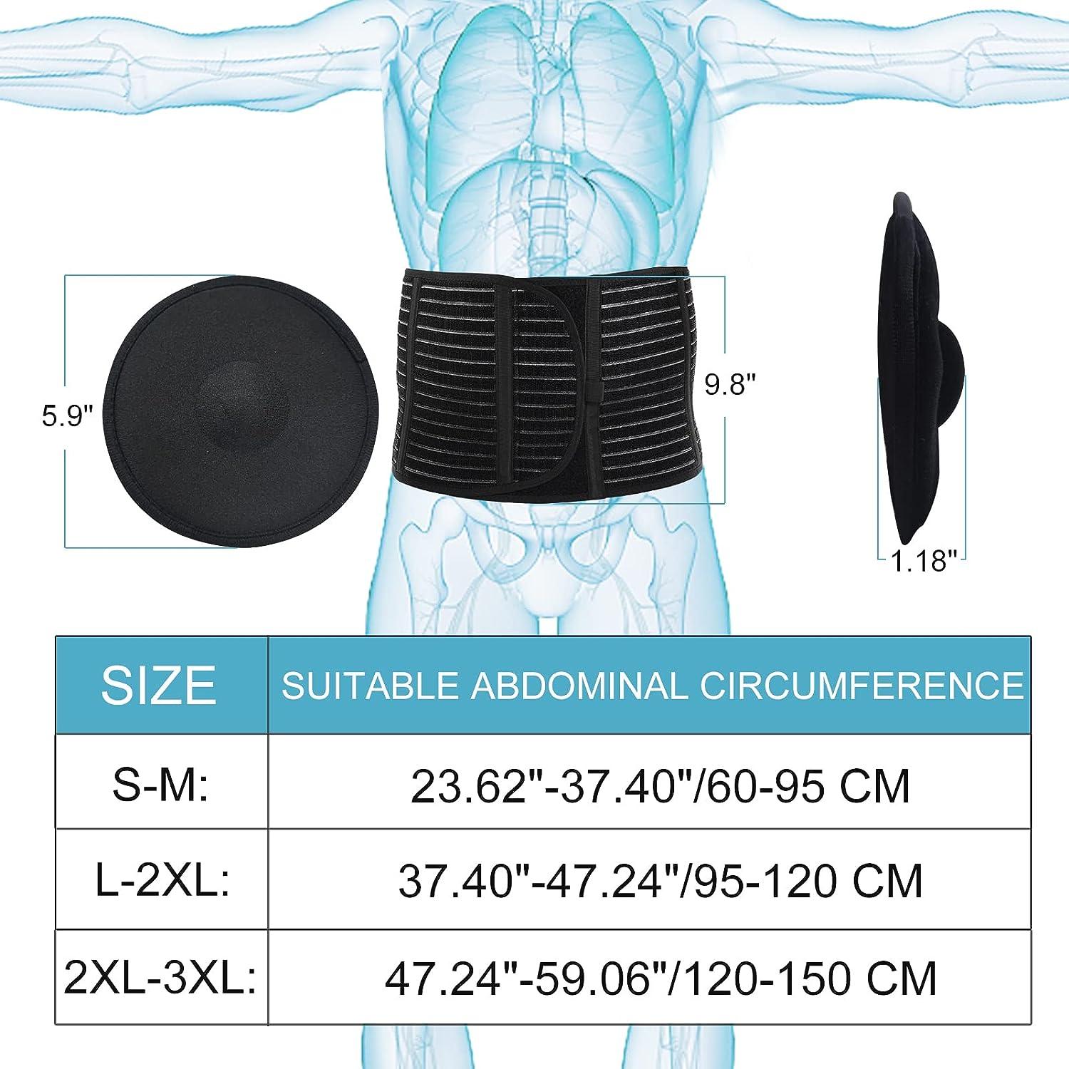 HKJD Umbilical Hernia Belt for Men & Women Abdominal Binder Support
