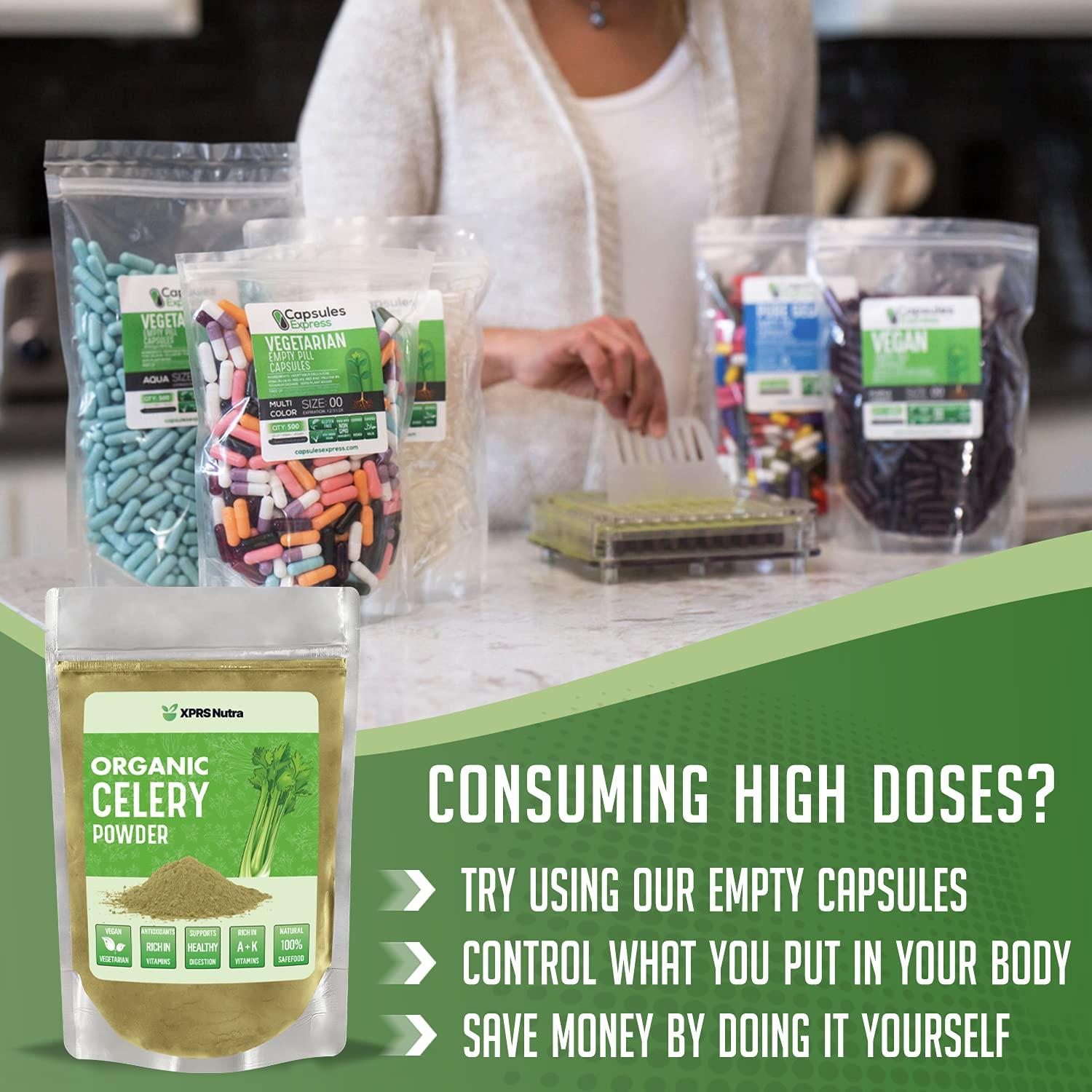 XPRS Nutra Organic Celery Powder Antioxidant Rich Fresh Powder 4oz