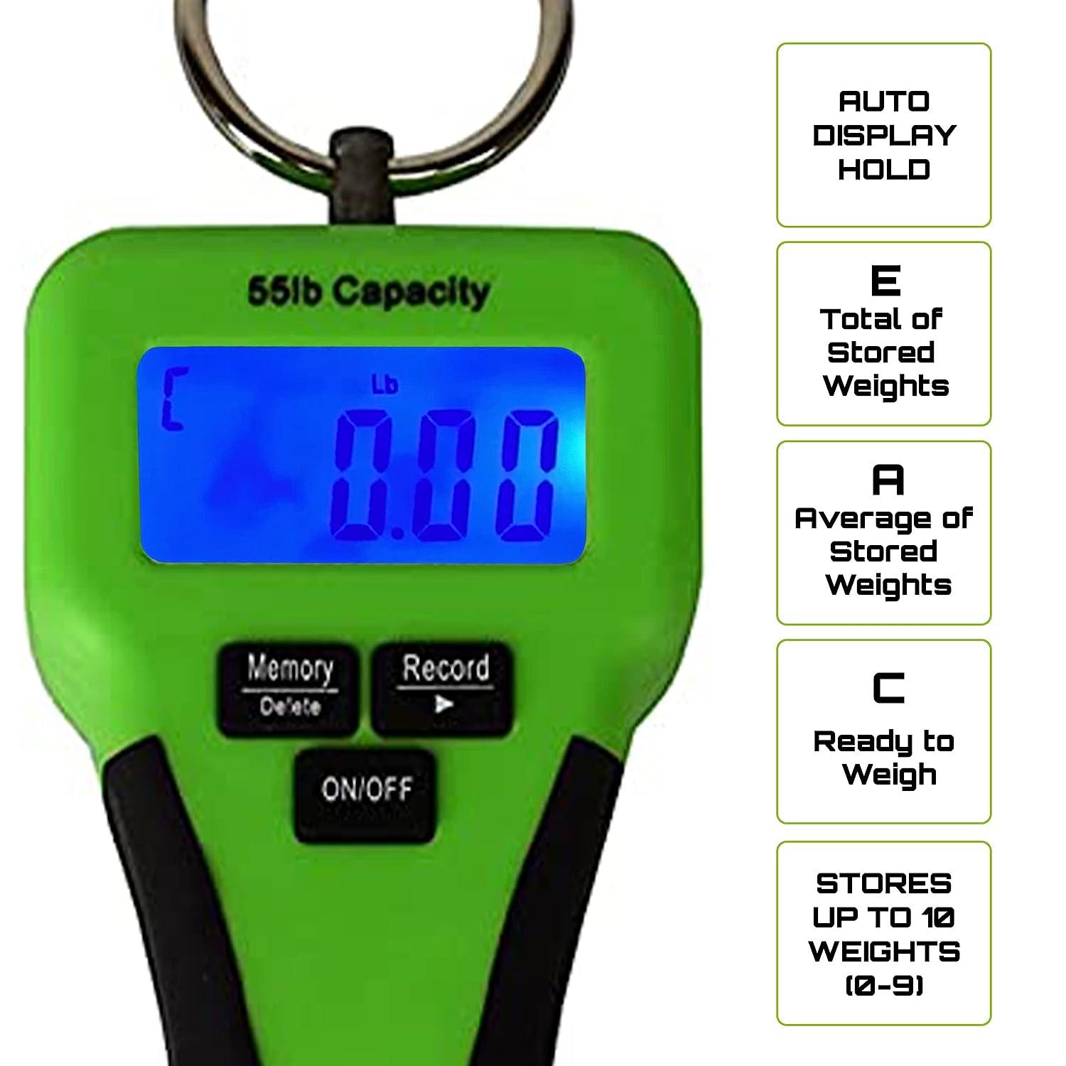 Tackle HD Digital Fish Scale with Fish Gripper and Weight Logging Function,  Water Resistant Fishing Scale for Tournament, Digital Hanging Scale for  Ice, Freshwater, or Saltwater Fishing