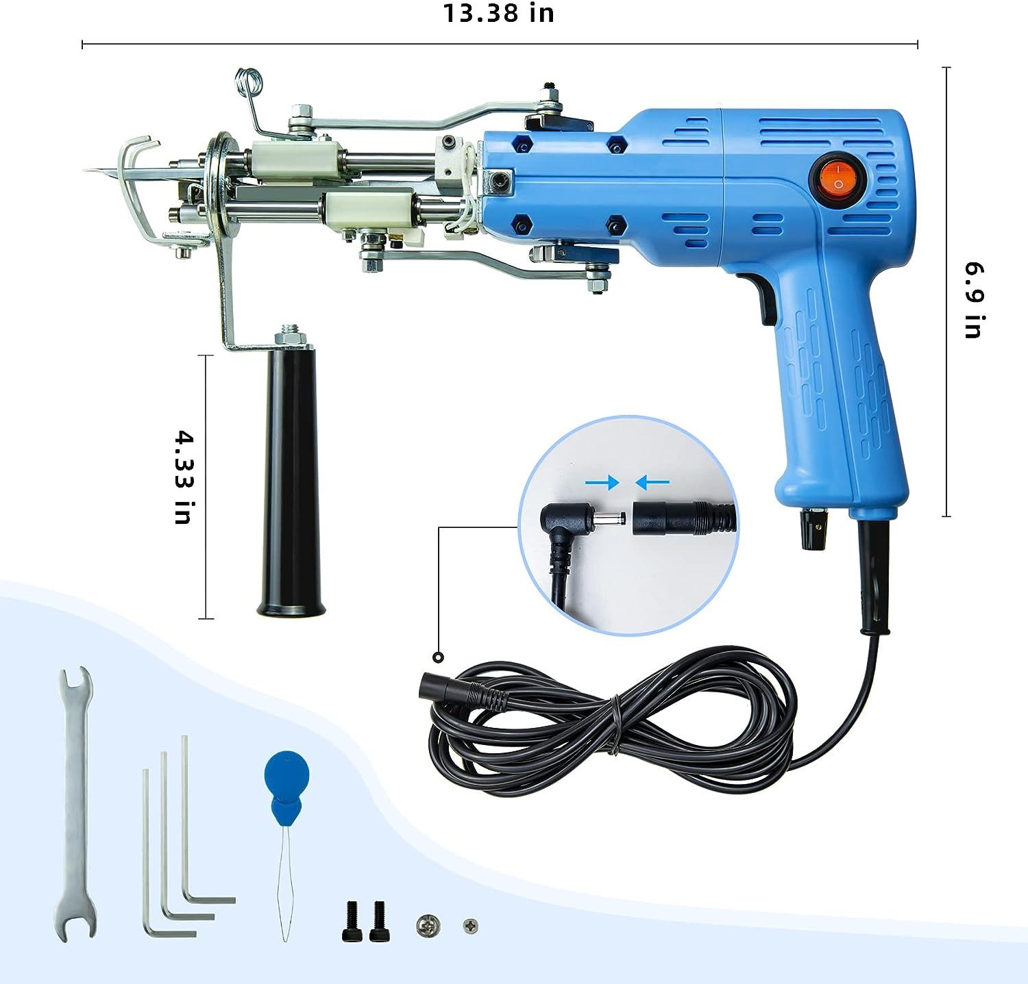 Tufting Gun Upgrade Rug Making Kit Rug Gun 2 in 1 Cut Pile Rug Pile Tufting Machine Starter Kit