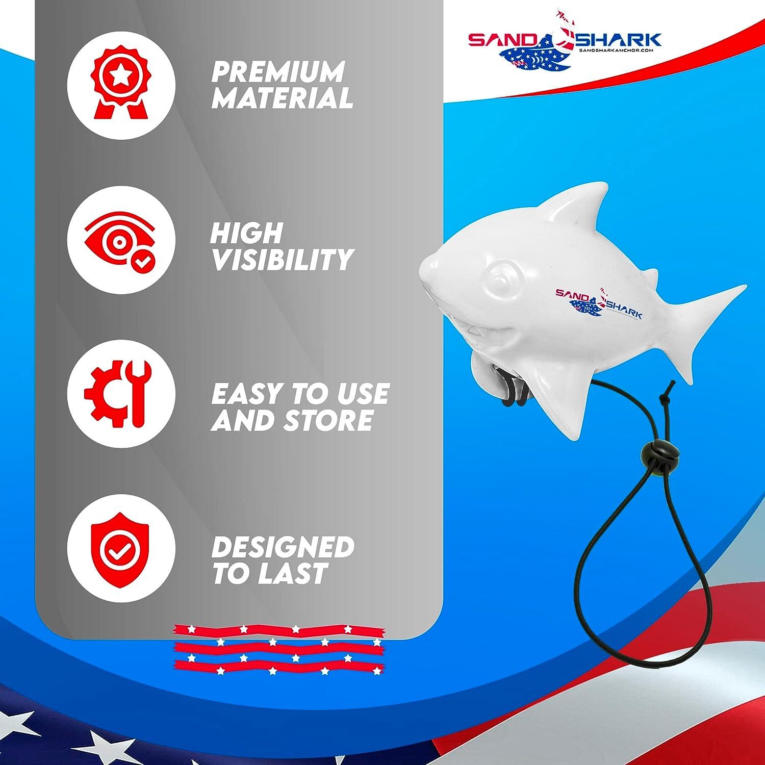SandShark Premium Floating Anchor Marker Buoy High Visibility for