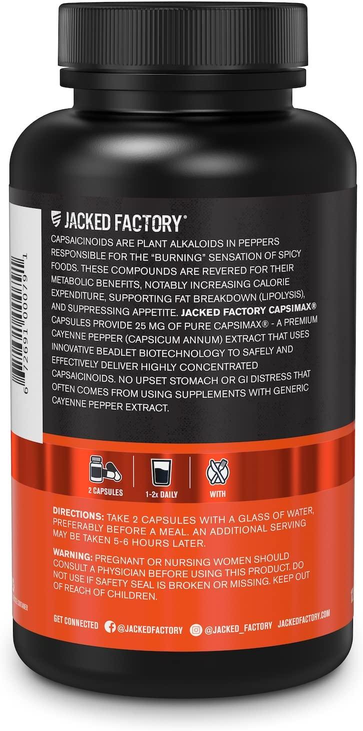 Capsimax Cayenne Pepper Extract 50mg Thermogenic Fat Burner and