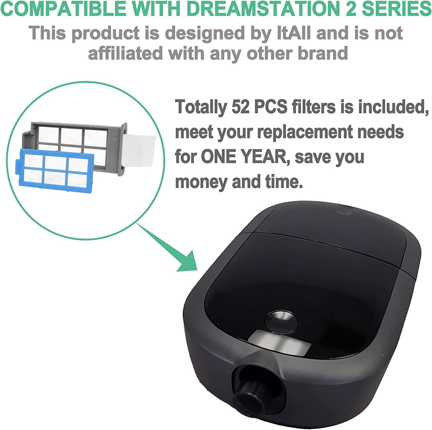 Dreamstation 2 CPAP Filters 52PCS Supplies for Respironics