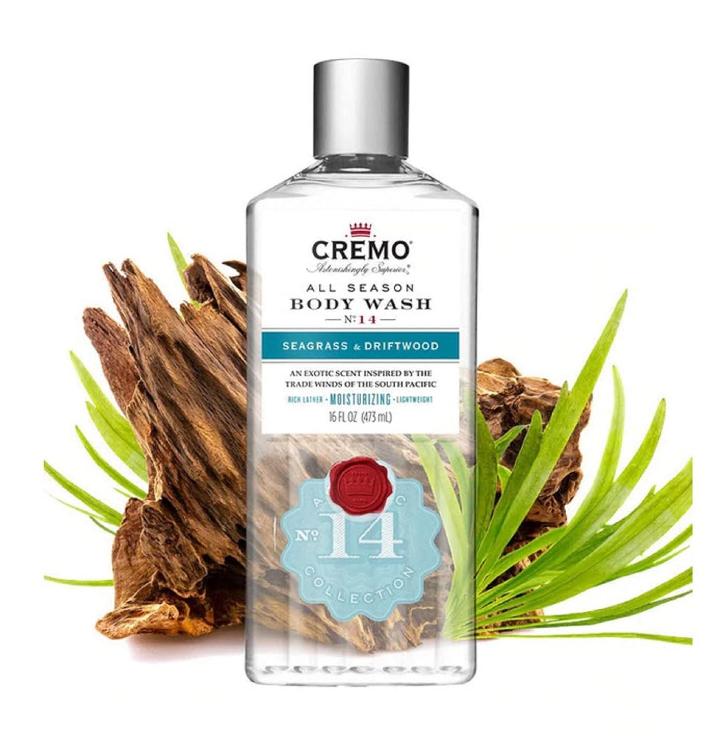 Cremo RichLathering Seagrass & Driftwood Body Wash A Coastal Scent