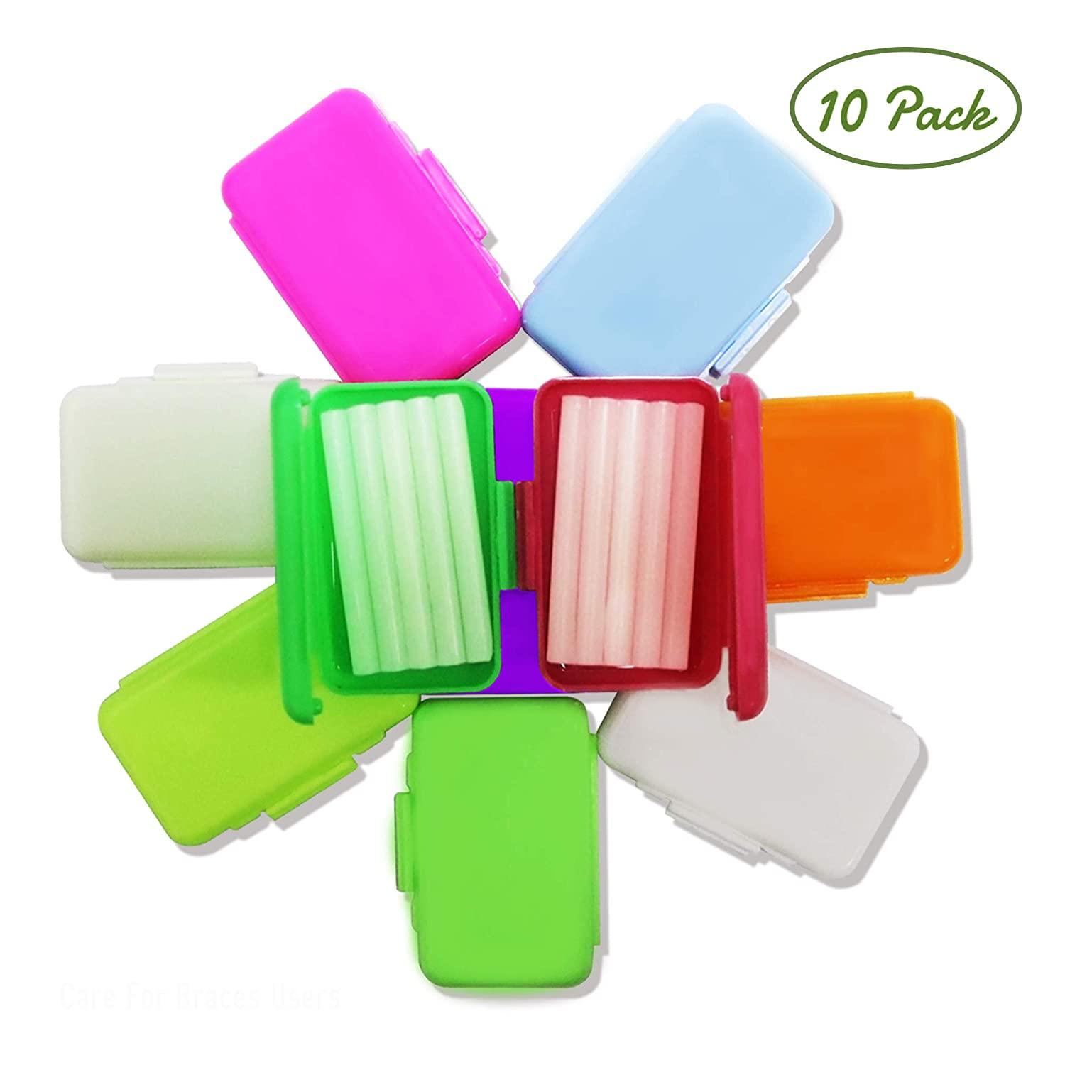 BRMDT Braces Wax 10Pcs Moldable Orthodontic Wax for Retainers