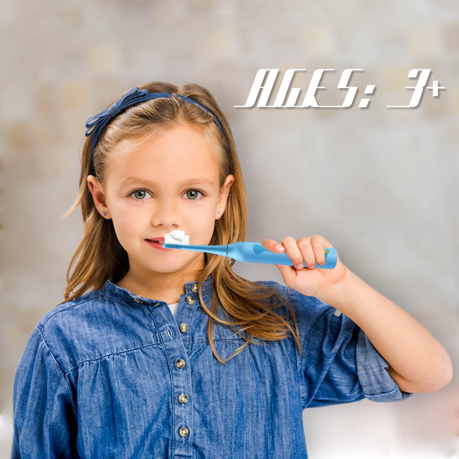 7AM2M Kids Electric Toothbrush with Brush Heads Modes, IPX7