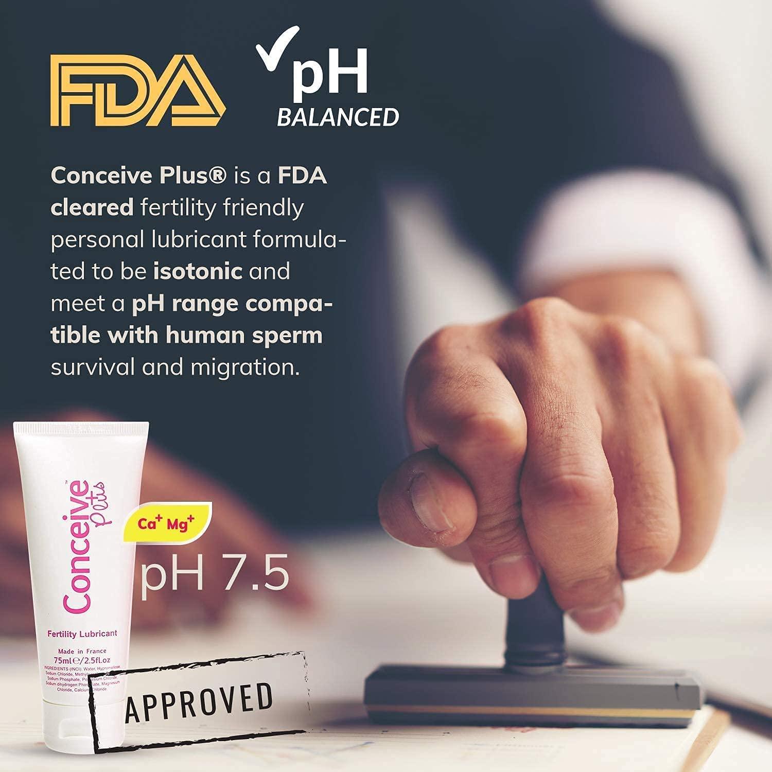 Conceive Plus Fertility-Friendly Lubricant | Calcium + Magnesium | 2.5 Fl Oz (Pack of 1) | Buy Now with Express International Delivery | GoSupps.com Conceive Plus Fertility-Friendly Lubricant | Calcium + Magnesium | 2.5 Fl Oz (Pack of 1) | Buy Now with Express International Delivery | GoSupps.com