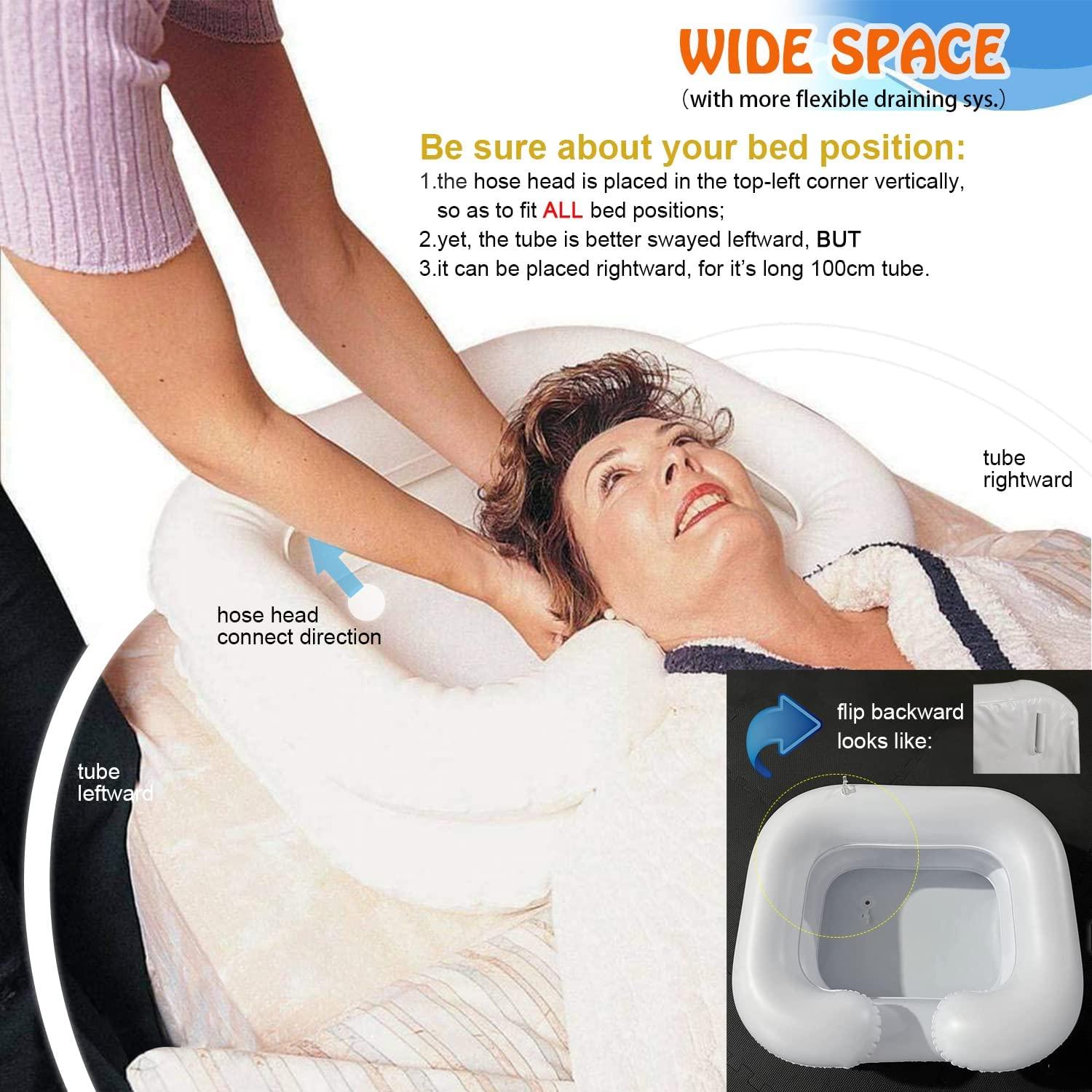 Goping Large Size Inflatable Hair Washing Basin with Head Comfort