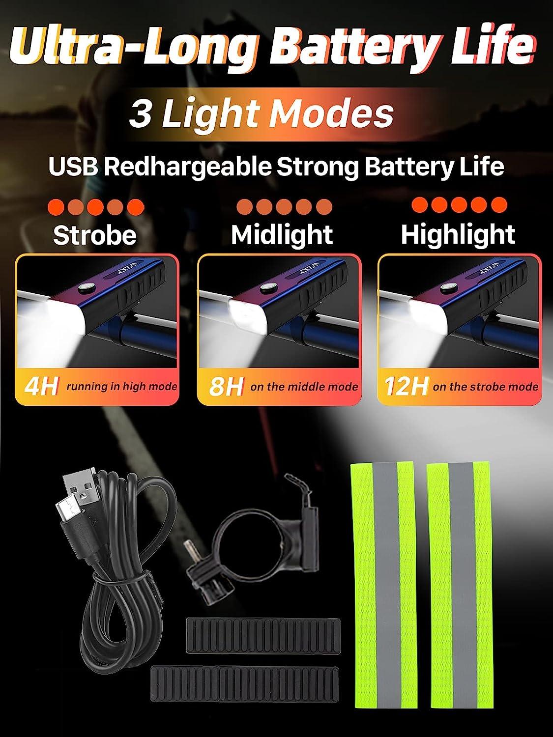 Long battery life bike light cheap