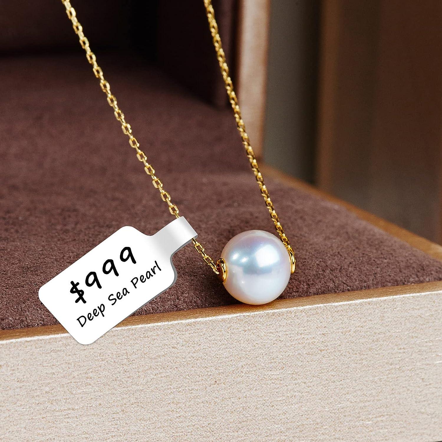 Setaria Viridis Blank Jewelry Price Label 500 Pieces Jewelry Price Tags Stickers Self Adhesive White Jewelry Repair Label for Necklace Earring Price