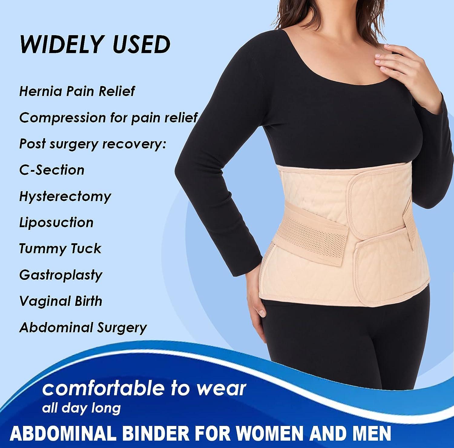Moolida Abdominal Binder Post Surgery XXL Nude Wrap for Men and Women