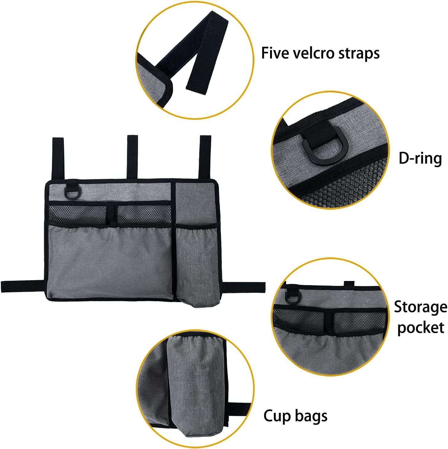 Caroo Walker Bag Basket with Cup Holder Suit for Adult Folding Walkers