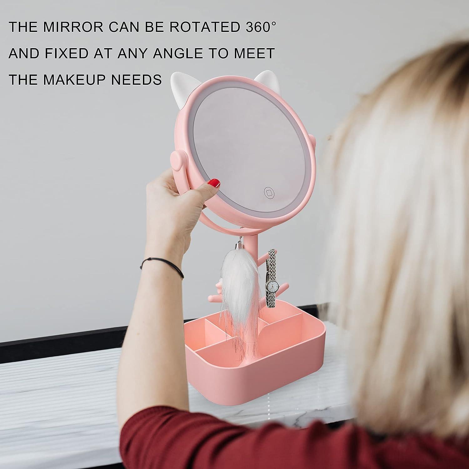 Nonebranded Vanity Mirror with Lights Desk Mirror Lights Touch