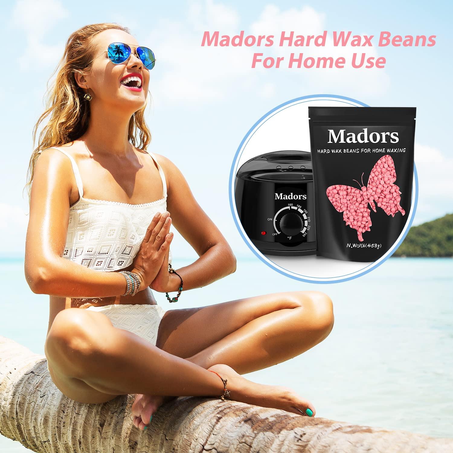 Hard Wax Beads for Hair Removal Madors 1lb 16oz Wax Beans Kit
