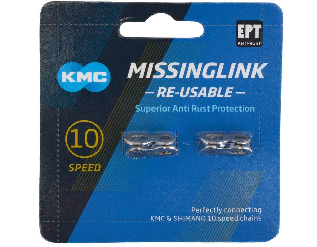 KMC Missing Link 9 Speed Silver Blue Easy to Use Chain Connector