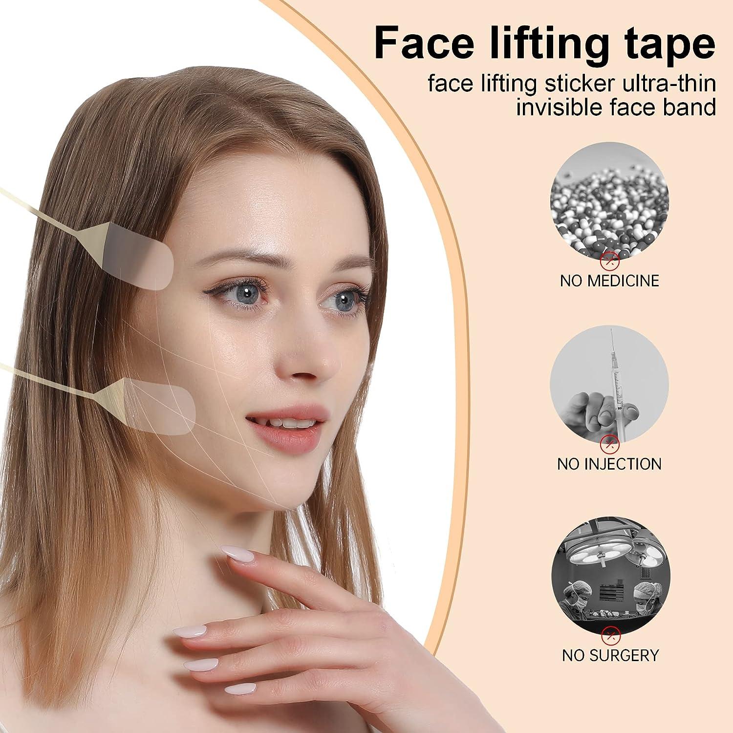 Buy OPTIYORK Face Lift Tape Invisible,Invisible Lifter Tape,Face Lifting  Invisible,Instant Sticker,Facelift for Invisible with Bands Double Chin  Wrinkles Saggy Skin (40 pcs face lifter) Online at Low Prices in India 