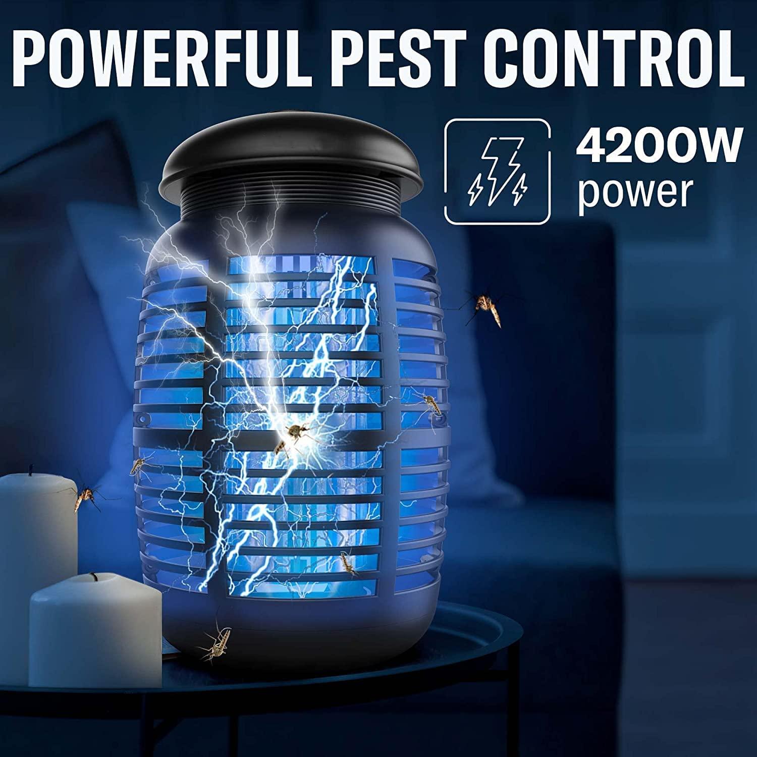 2in1 Bug Zapper + Attractant 4800V Mosquito Killer Electric