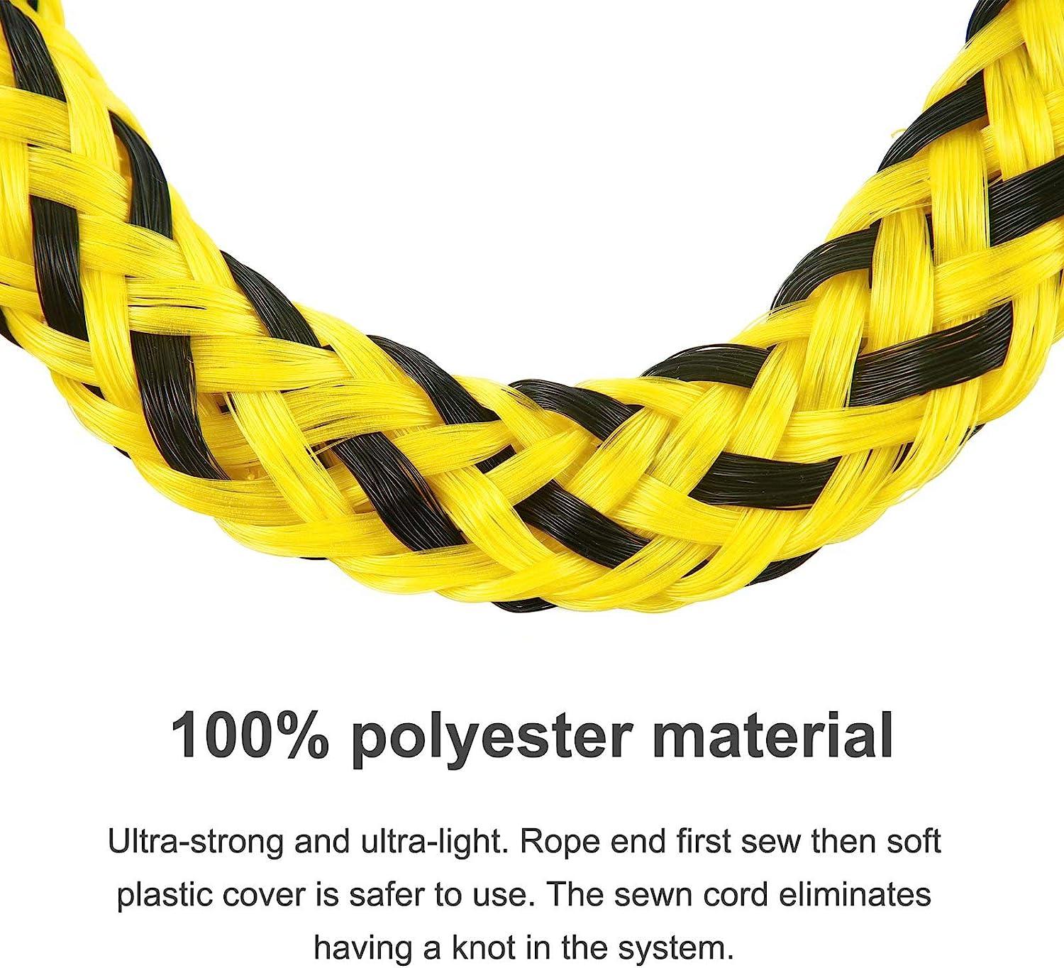 Jranter Tow Rope Connector for Tubing Yellow& Black