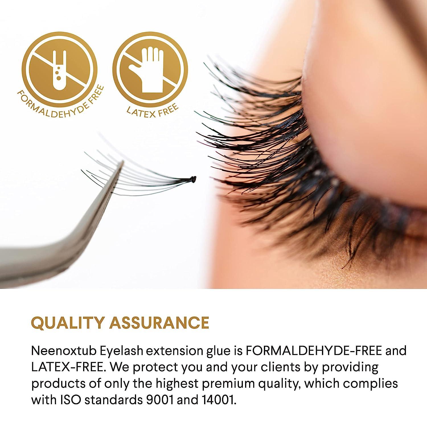 Neenoxtub Sensitive Eyelash Extension Glue Professional Grade, Ultra