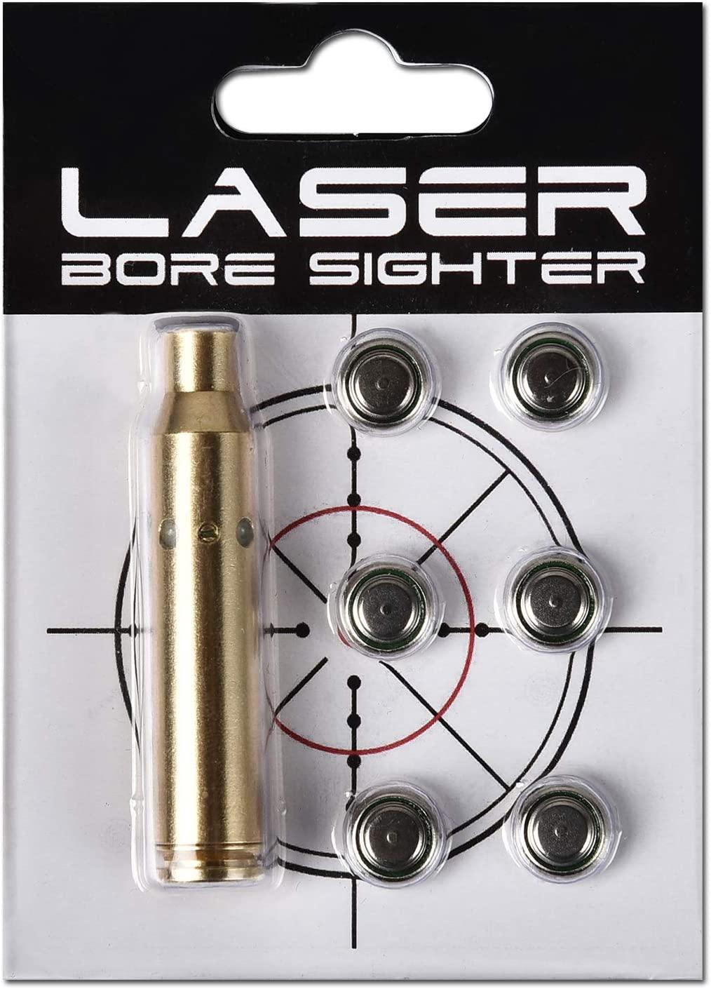 MidTen Bore Sight Cal Red Dot Boresighter 223 5.56mm Rem Gauge with Two