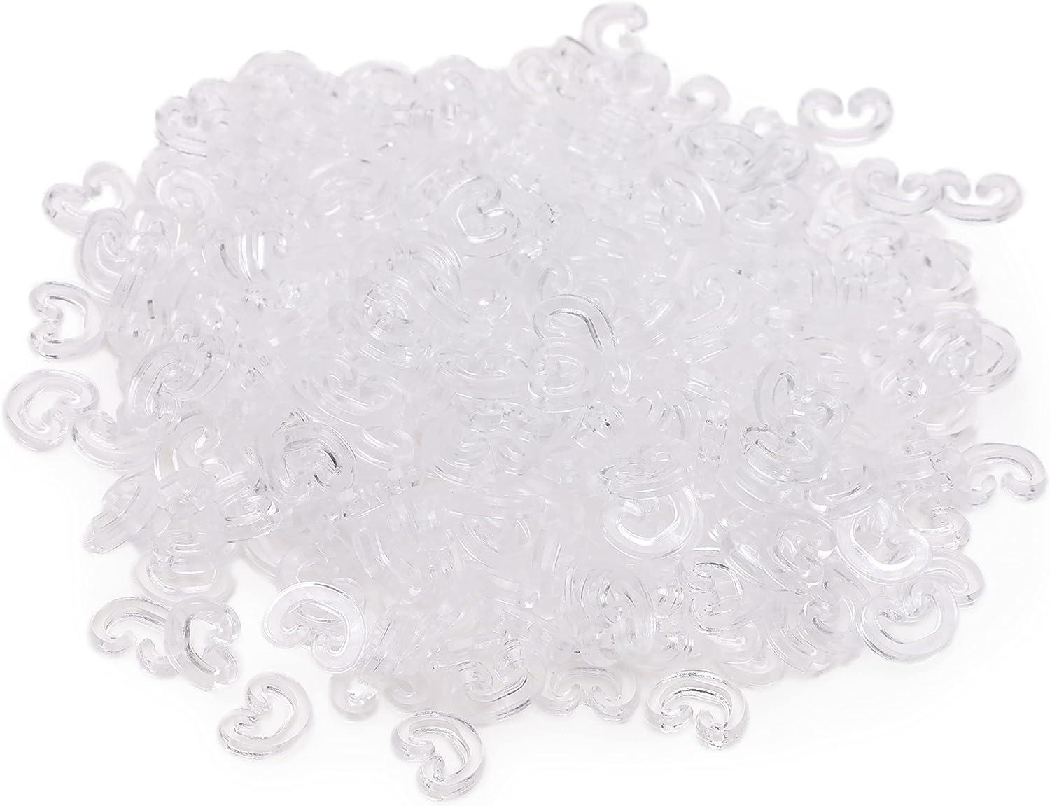 Toyland 300 x Clear C Clips for Making Loom Band Jewellery Loom Band