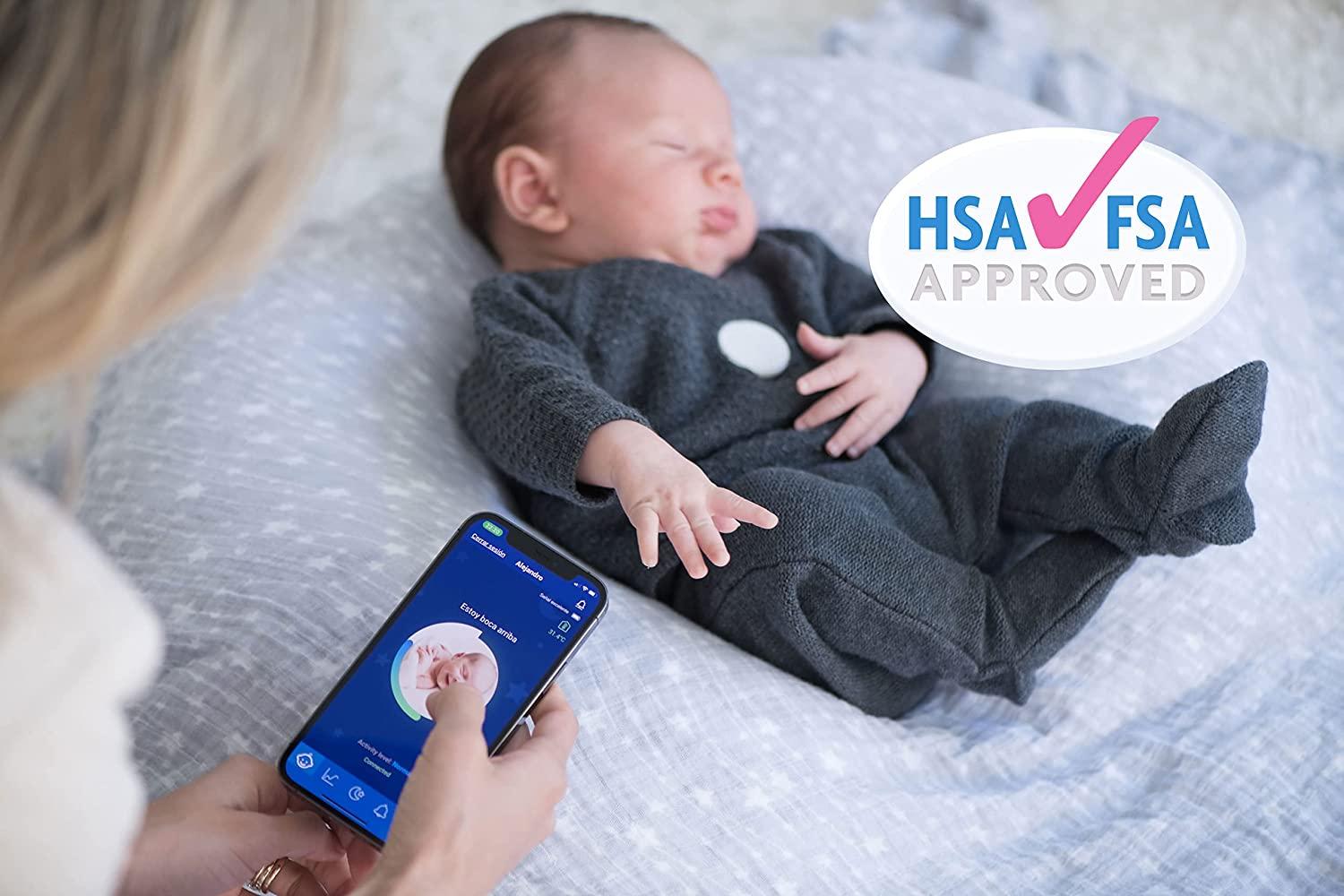 MonBaby Baby Breathing Movement Monitor - Tracks Breathing, Rollover ...