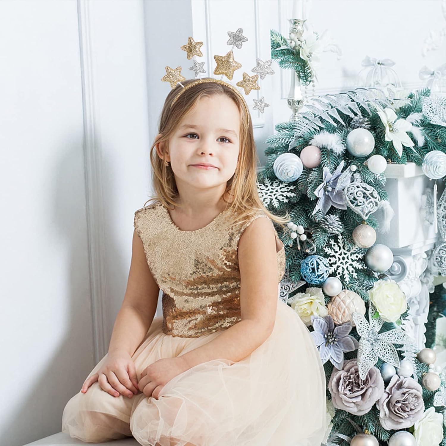 Aazon.co : Glitter Headbands For Woen Non Slip Fancy Headband - Foto 4