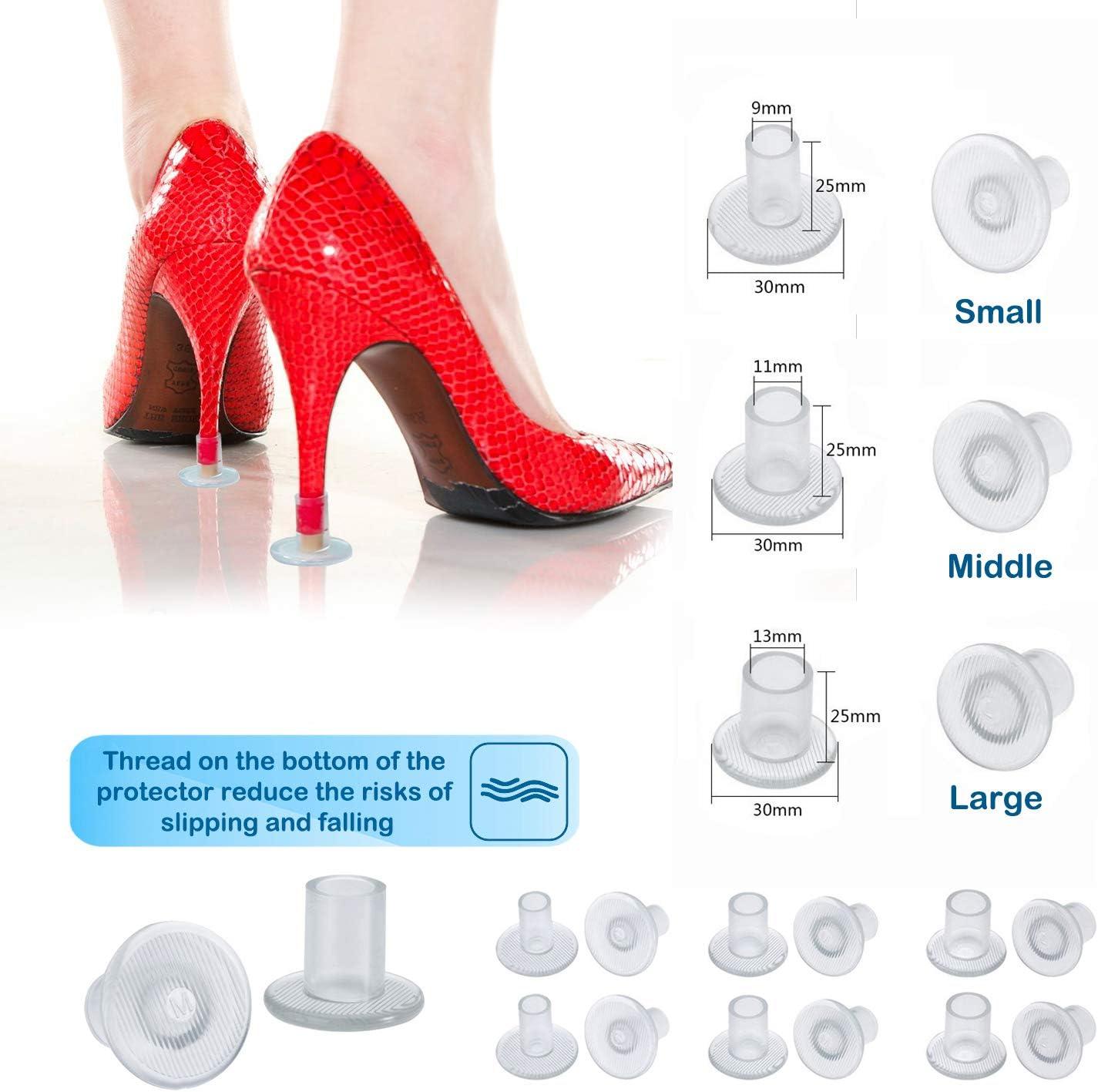 1 Pair High Heel Protectors Transparent Stiletto High Heel Caps Shoes  Stoppers Women Heel Repair Savers | Fruugo FI