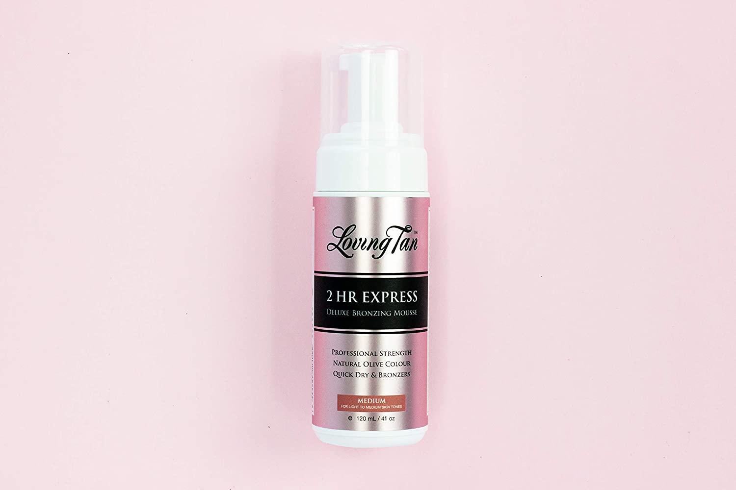 Loving Tan 2 Hour Express Deluxe Bronzing Mousse Medium FastActing Sunless Tanner