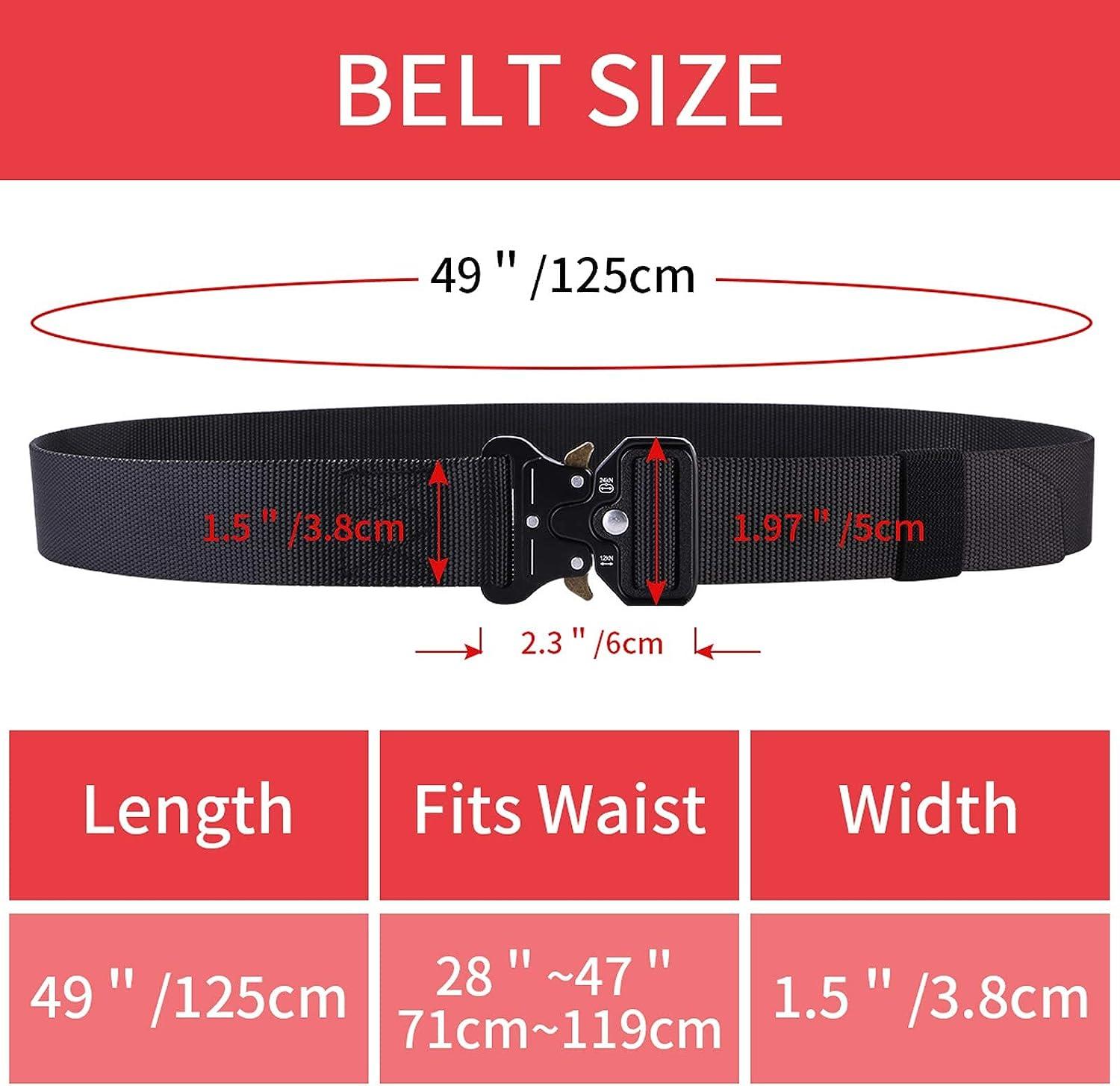 Tactical Belt 4 Pack Military Style Belts Riggers Belts Heavy