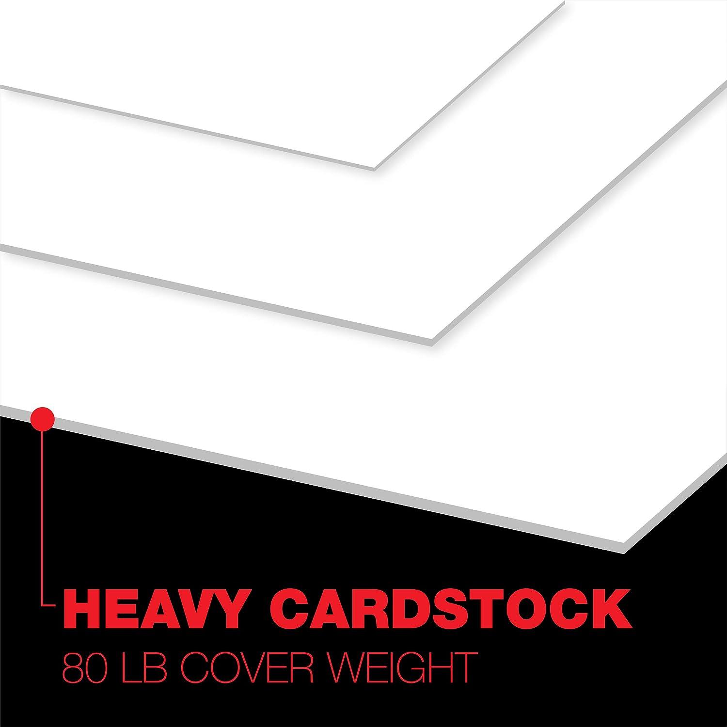 80lb Cardstock, Heavy White Cardstock