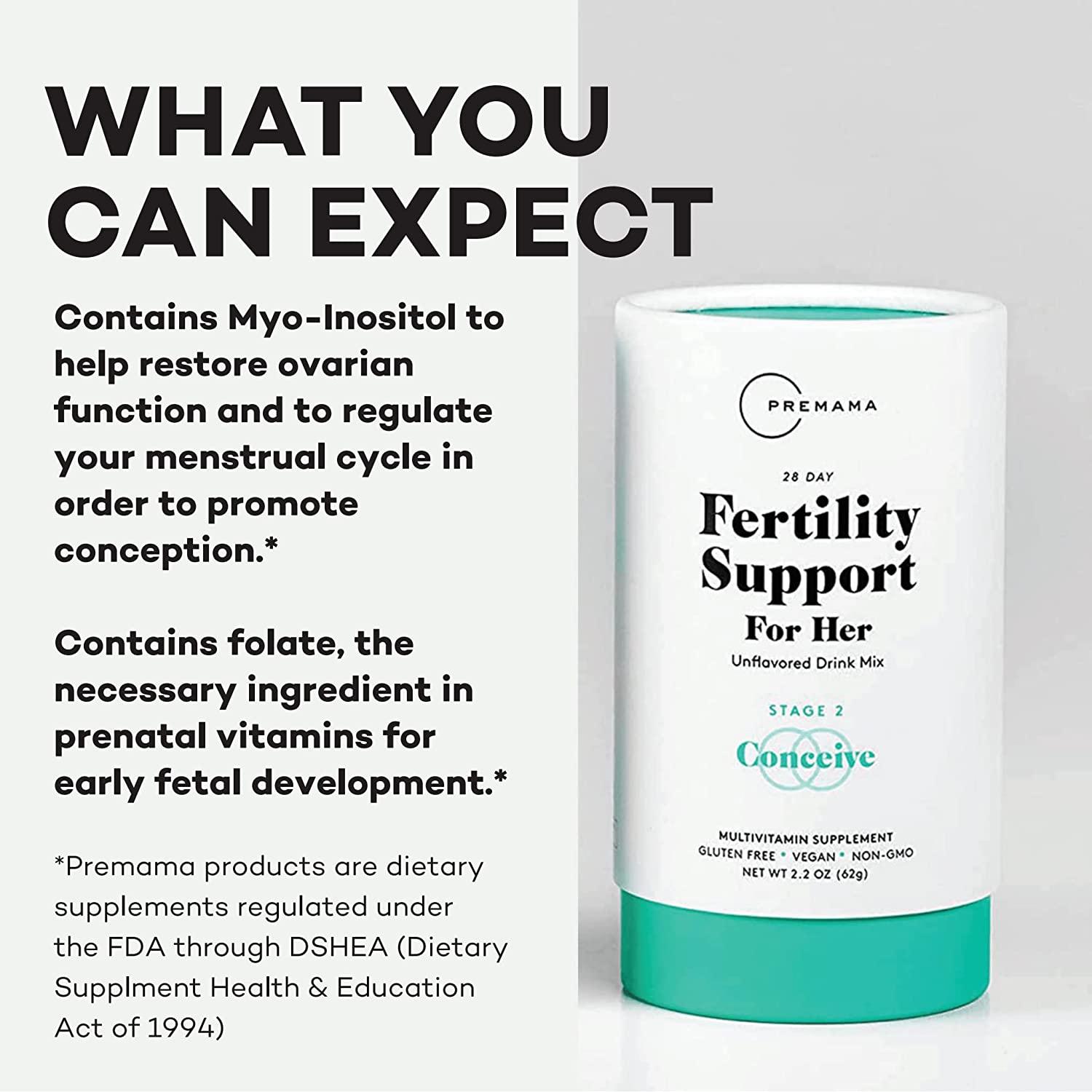 Premama Fertility Supplement for Women Myo Inositol Powder with