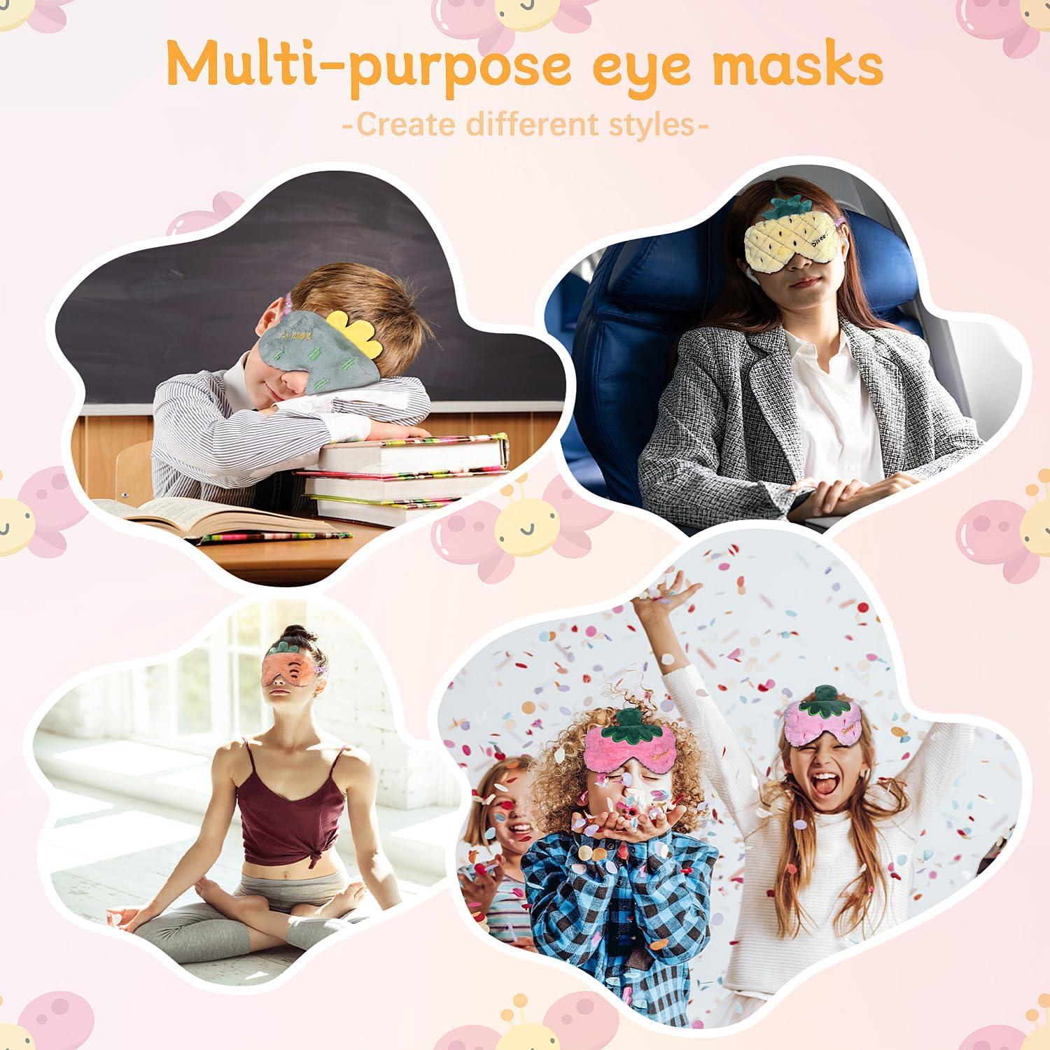 Ulife Mall 3D Strawberry Sleep Mask | Funny Soft Cartoon Eye Mask for ...