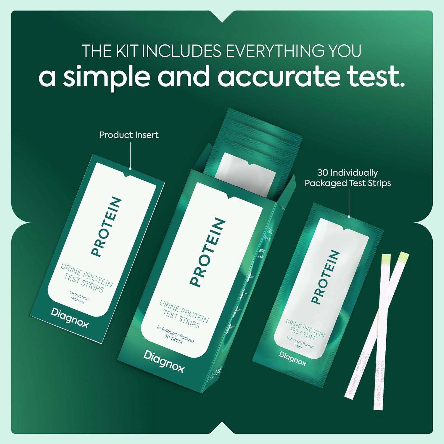 Protein Urine Test Strips Kit Individually Packed at Home Urine