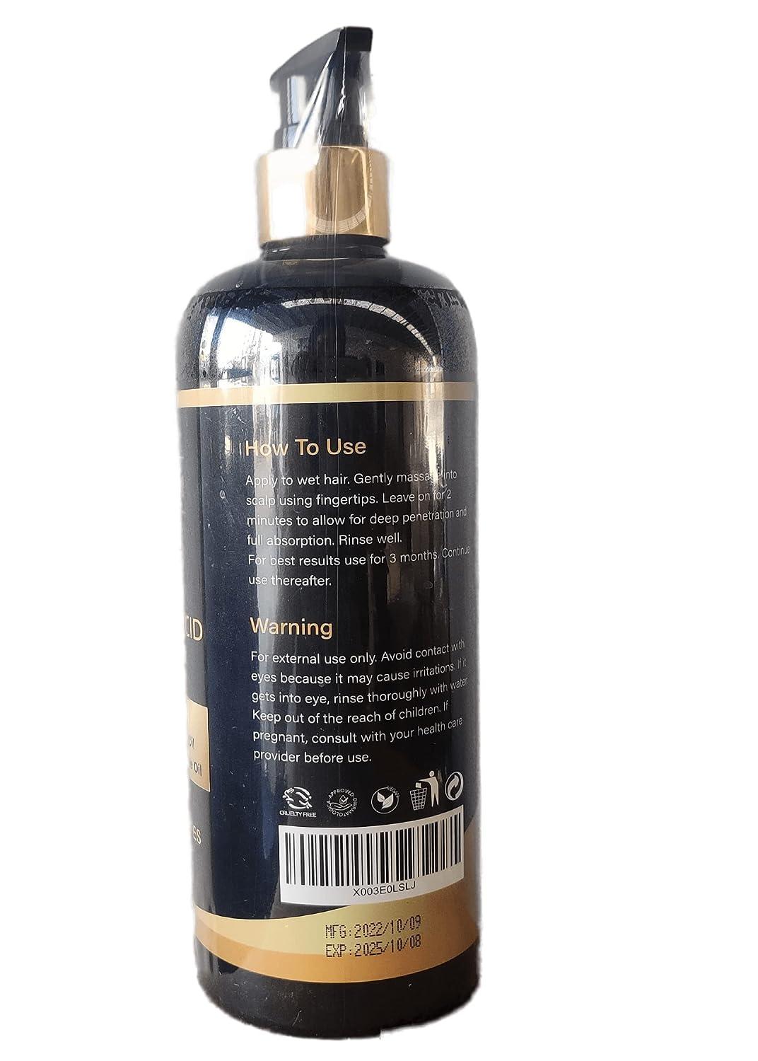 Carbonic Acid Shampoo for Hair Growth with Biotin, Collagen, Tea Tree & Argan Oil 16 Oz Anti