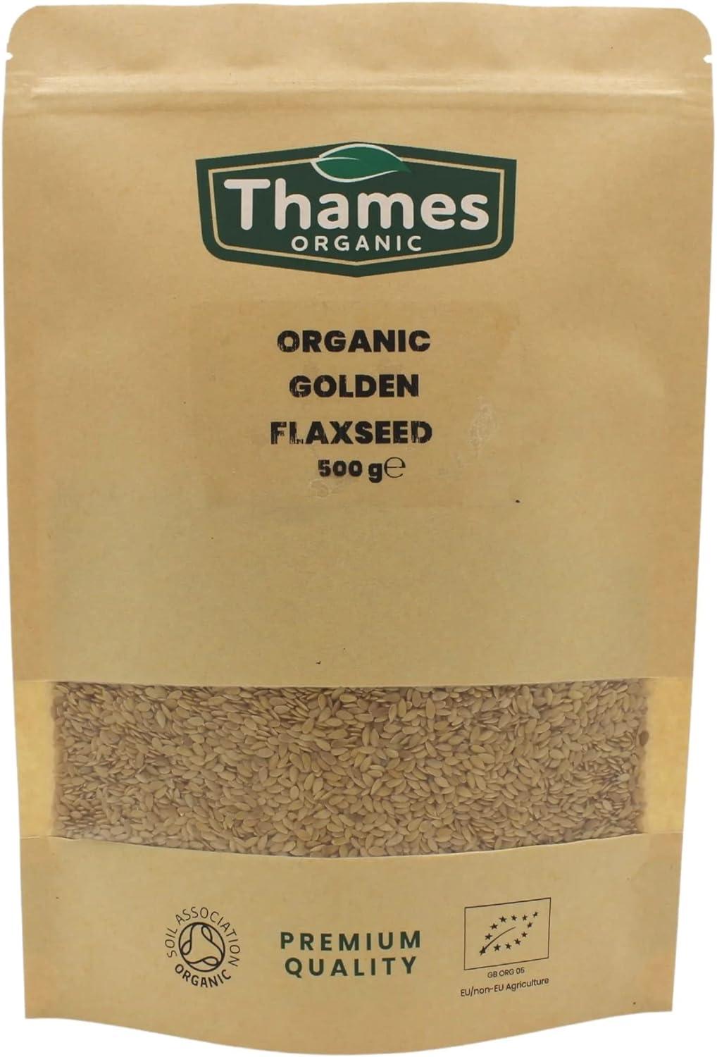 Organic Golden Flaxseed Linseed 100g High Fiber High in Protein Omega