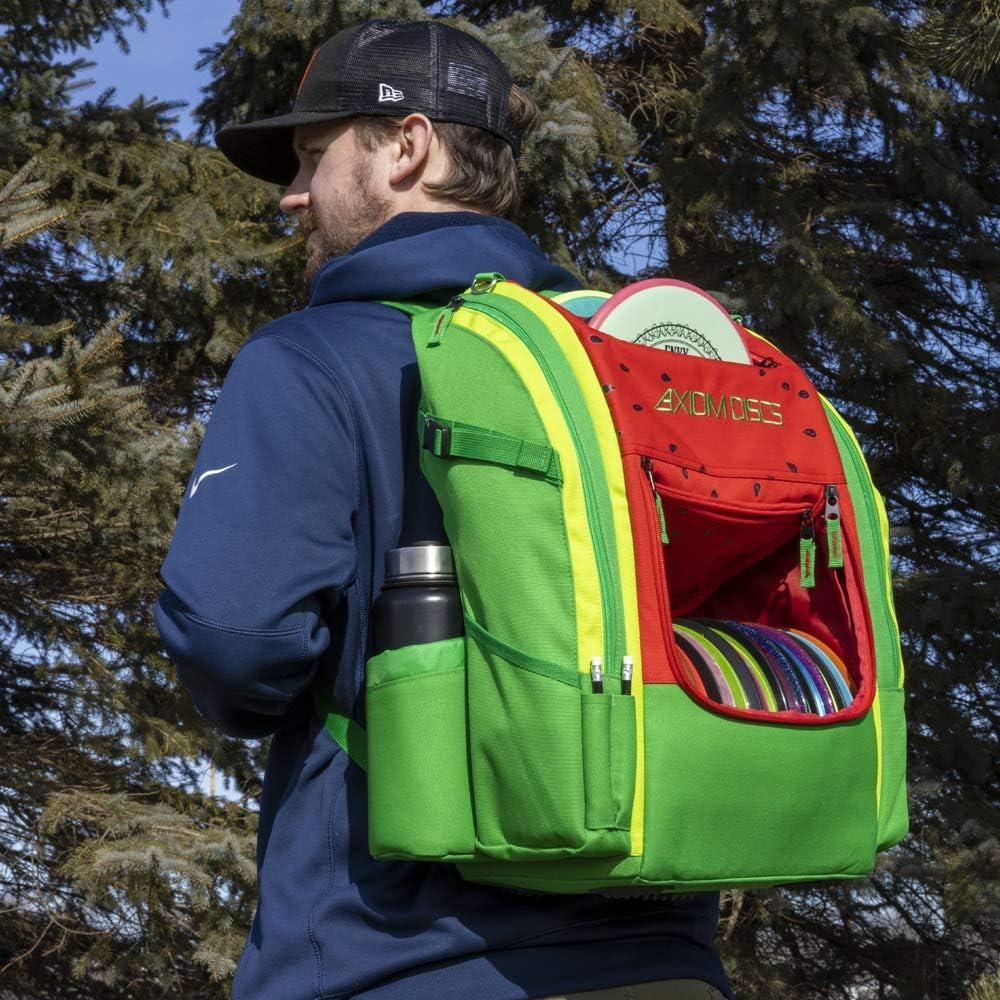 Axiom Discs Voyager Lite Backpack Disc Golf Bag (Choose Your Favorite Color) Watermelon Edition
