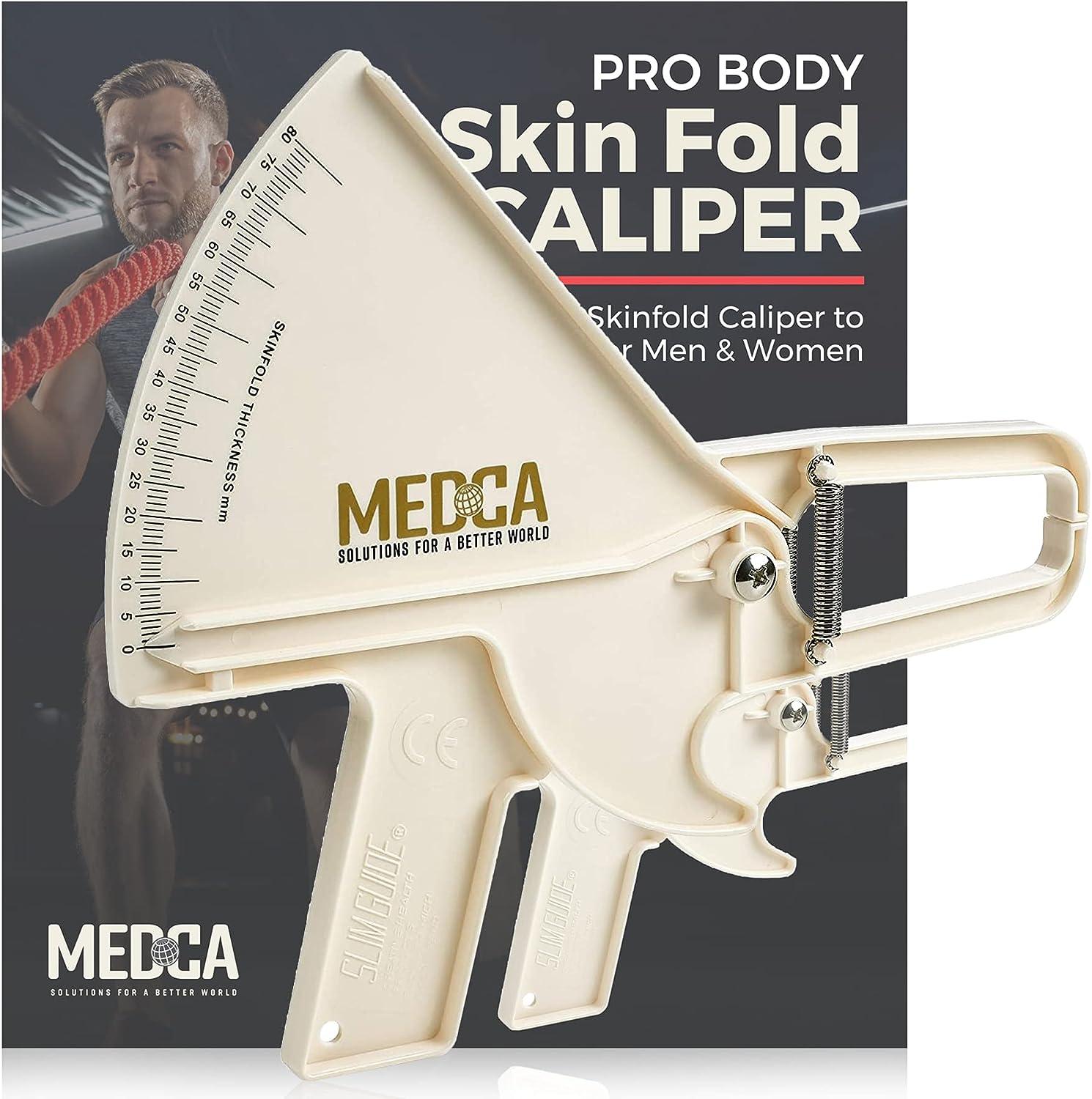 Pro Body Skin Caliper Handheld BMI Measuring Tool Accurate Skinfold