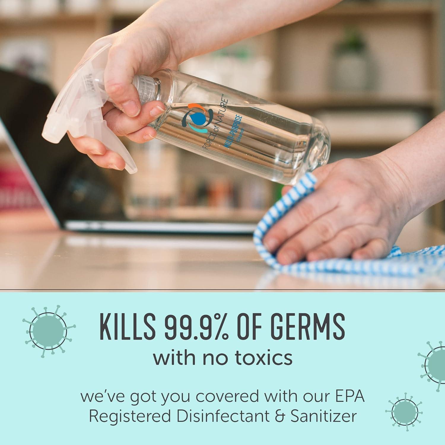 Force of Nature MultiPurpose Cleaner Disinfectant & Deodorizer Kills