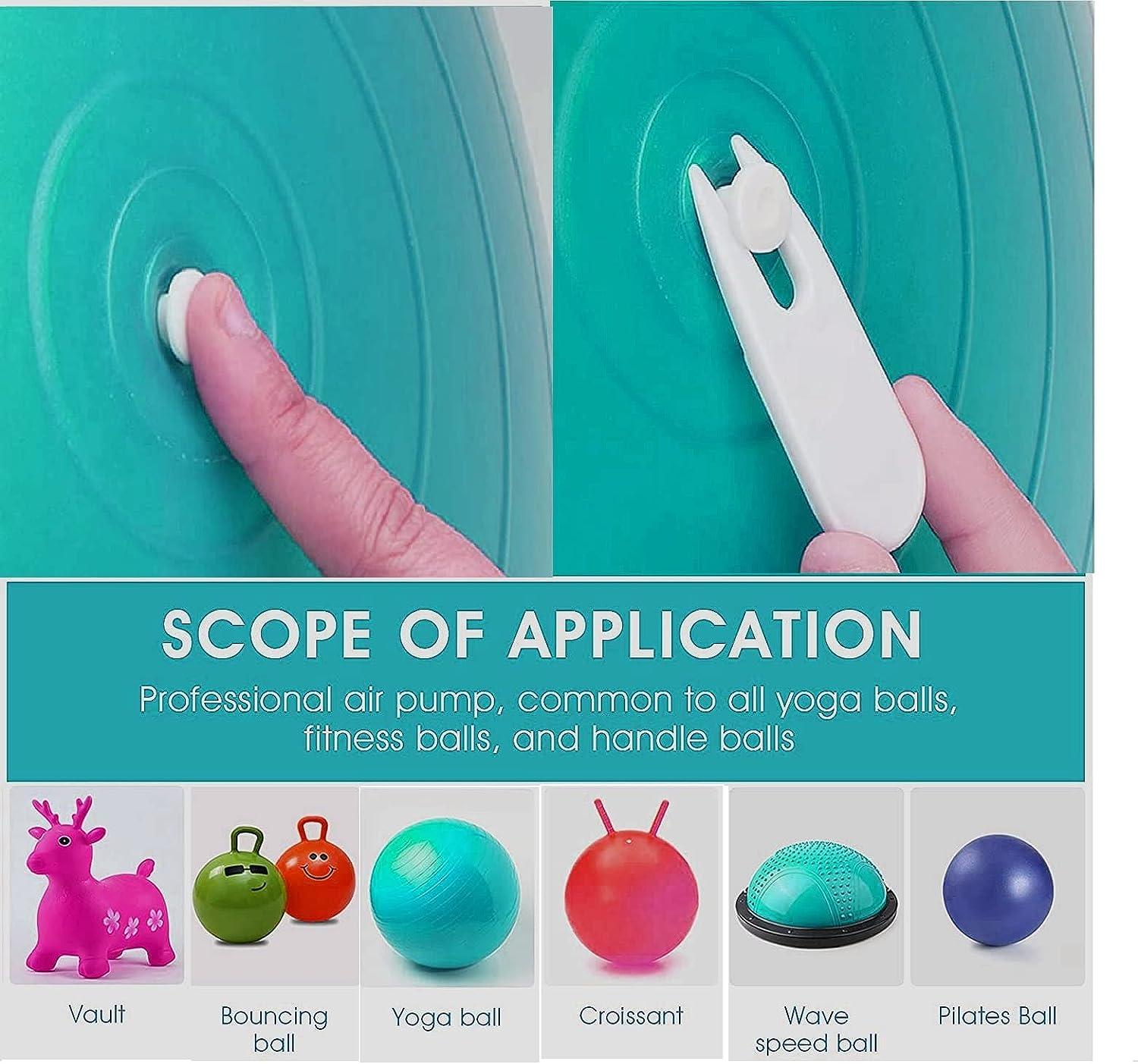 LORJE Exercise Ball Plug,Yoga Ball Plug Replacement Kit with Needle