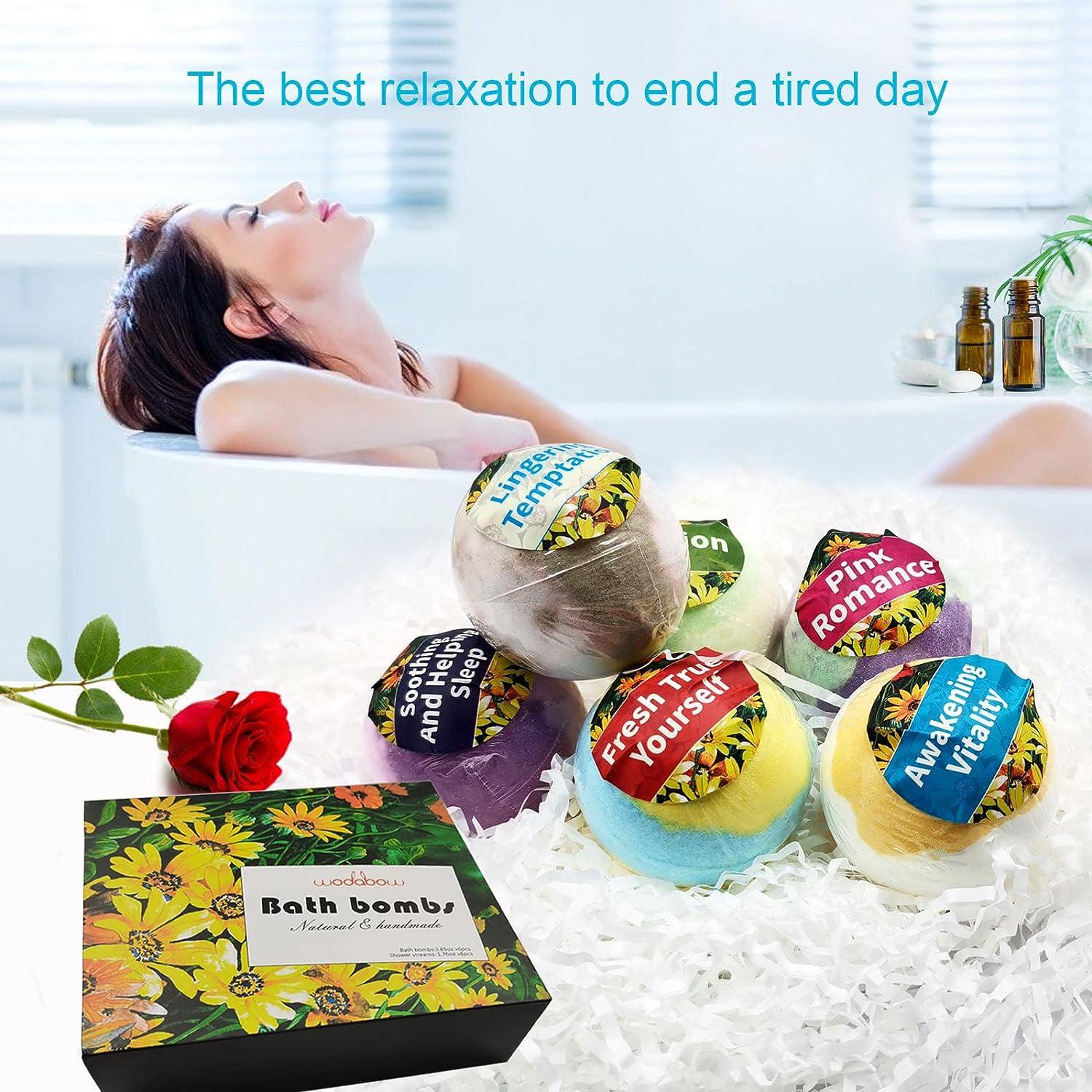 12Piece Bath Bombs and Shower Steamer Combo Gift Set with Natural