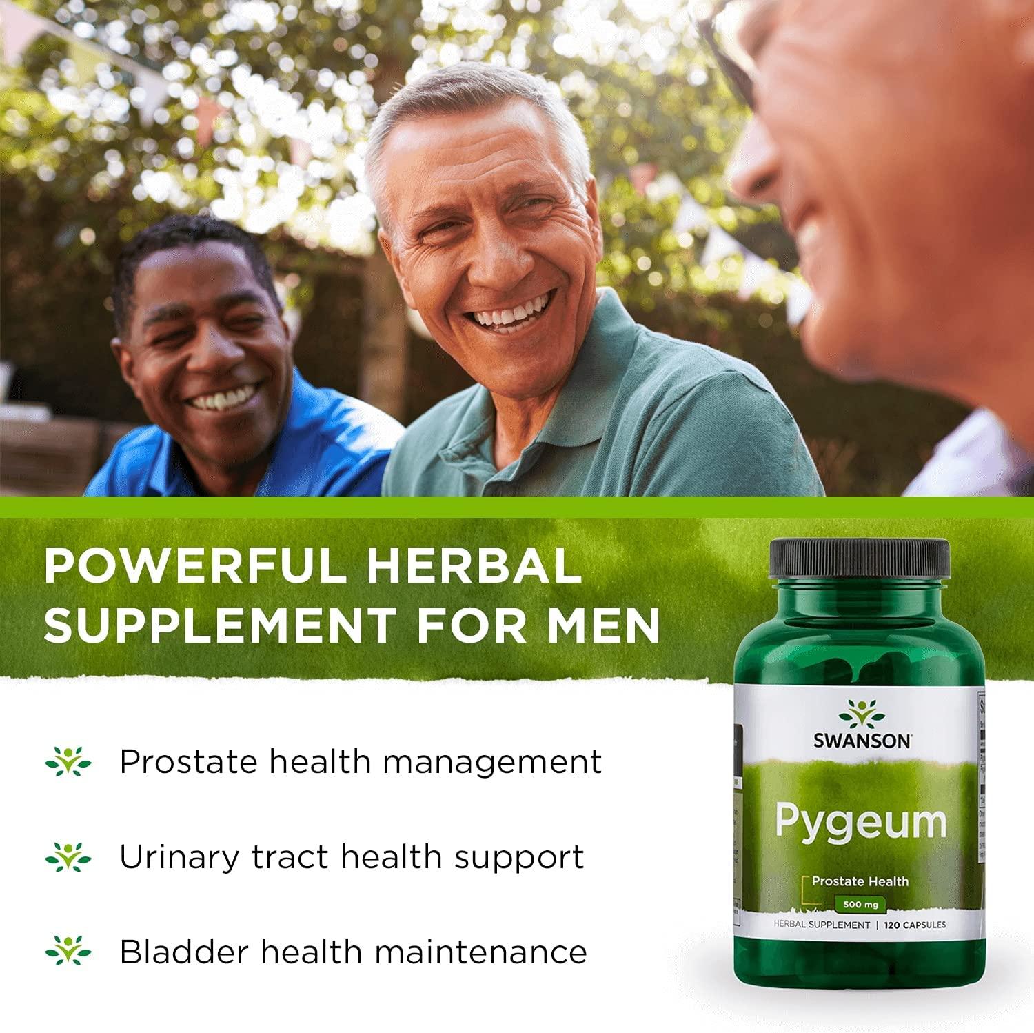 Swanson Pygeum Herbal Supplement Promoting Male Prostate Health