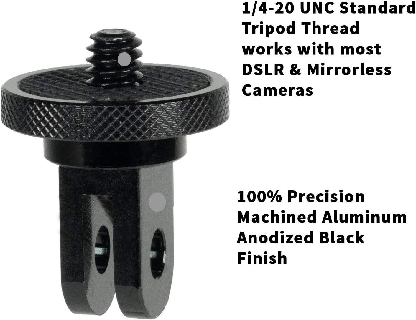 Camera Tripod Mount For Gopro Adapter, 2Pcs 1/4-20 Screw Conversion Adapter For GoPro Hero10, Insta360 X5 X4 X3, X2, Go 2, DJI OSMO Action And Other Action Cameras