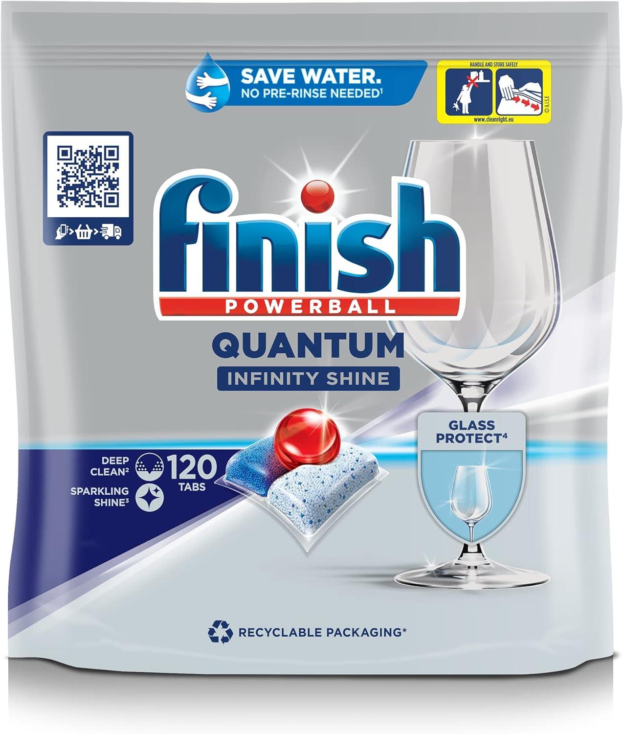 Finish Quantum Infinity Shine Dishwasher Tablets REGULAR 120 Tablets