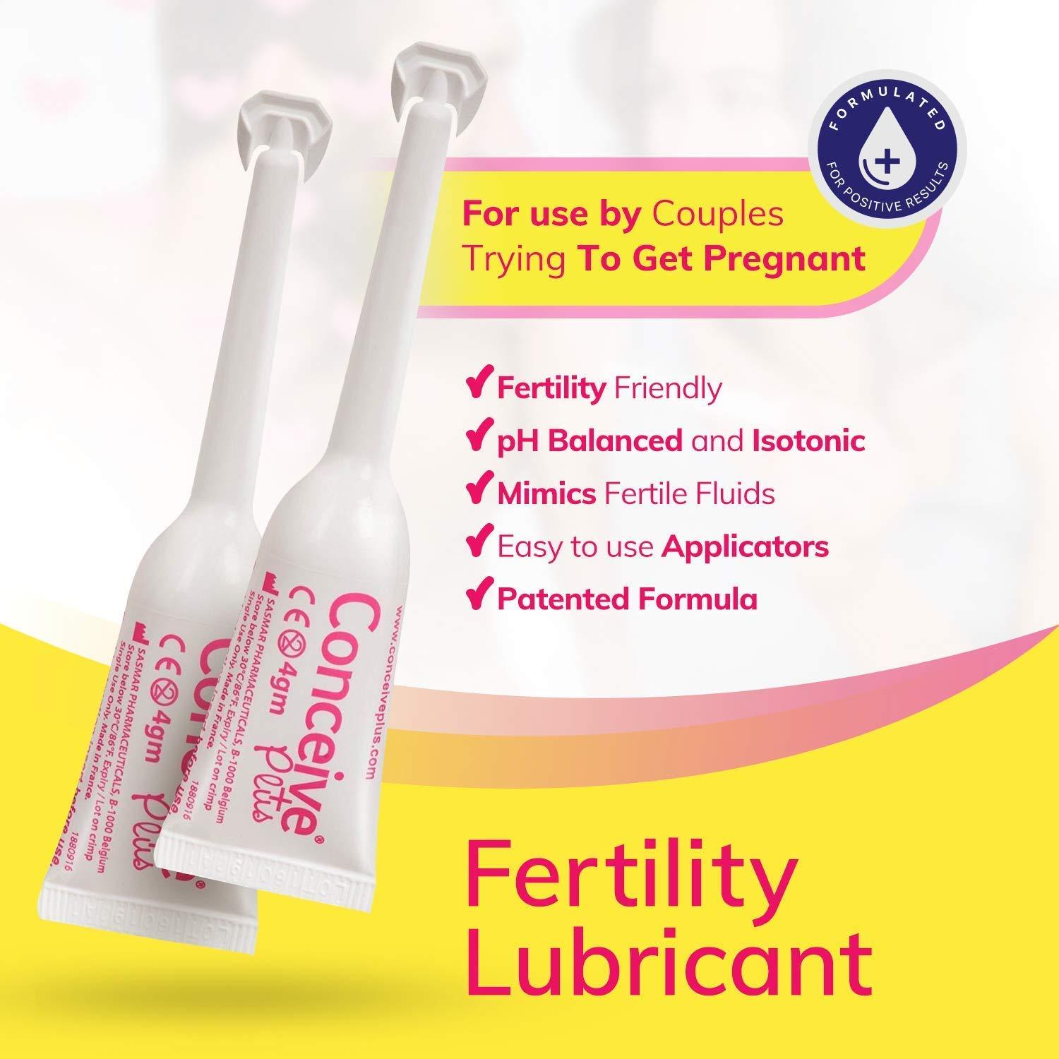 Conceive Plus Fertility Lubricant pH Balanced Vaginal Moisturizer with Calcium and Magnesium