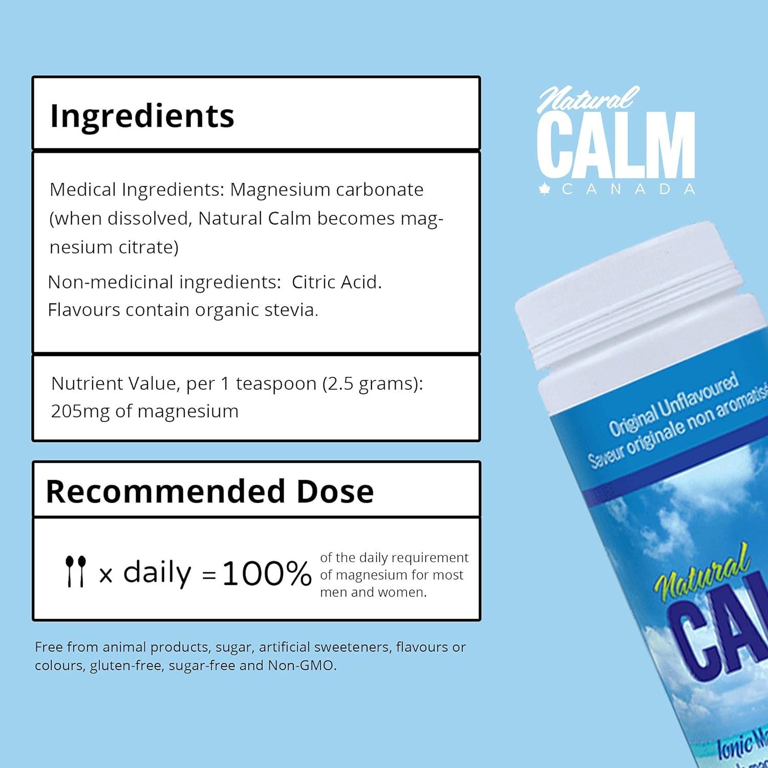 Natural Vitality Original Natural Calm Ionic Magnesium Citrate Powder 8 OZ