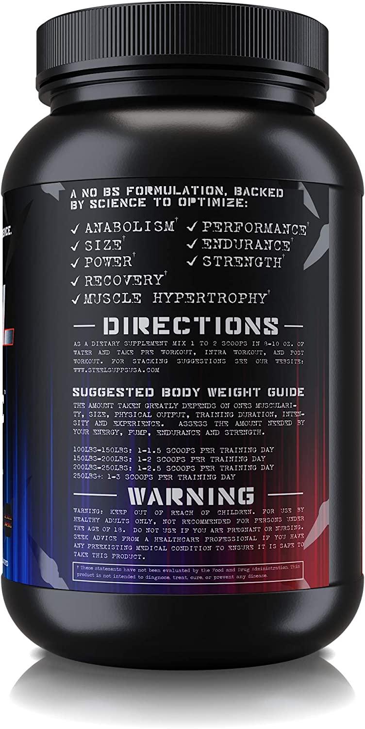 Steel Supplements ADABolic Pre Workout Candy Bliss Flavor Muscle