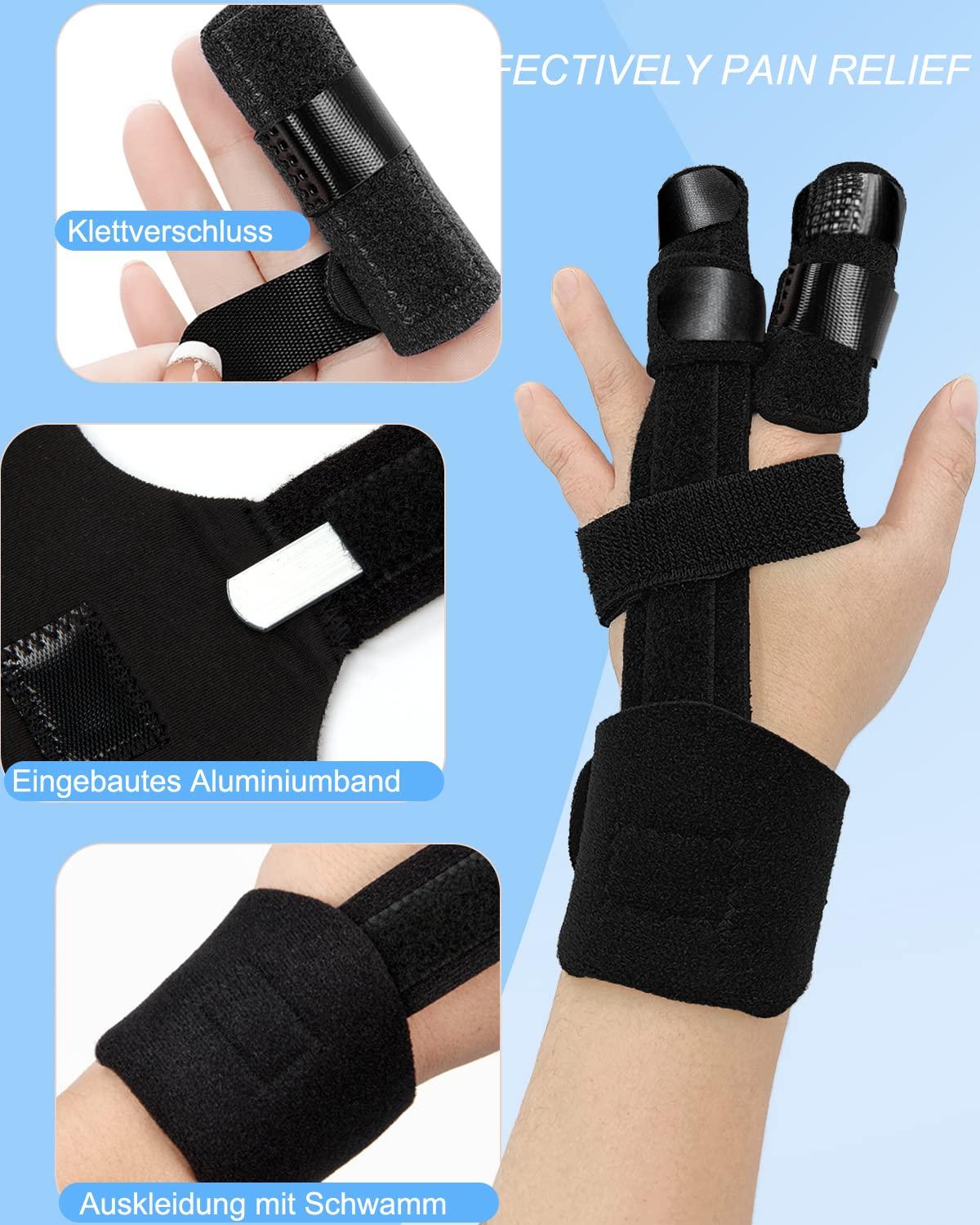 Golbylicc 3PC Adjustable Finger Splints for Arthritis & Injury Relief